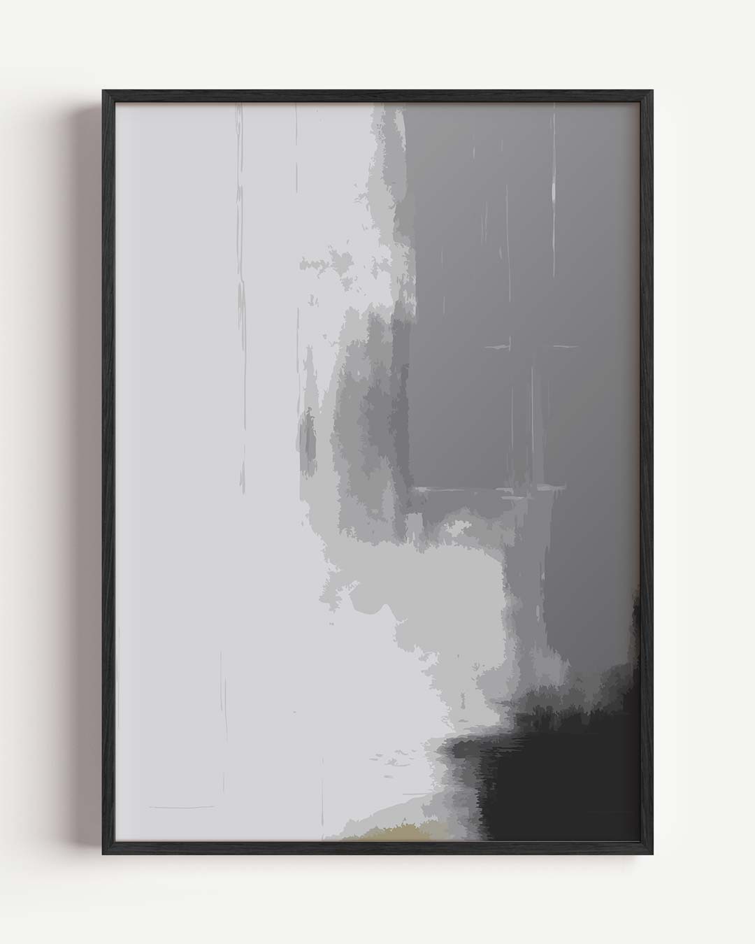Moderne Grijze Abstracte Poster