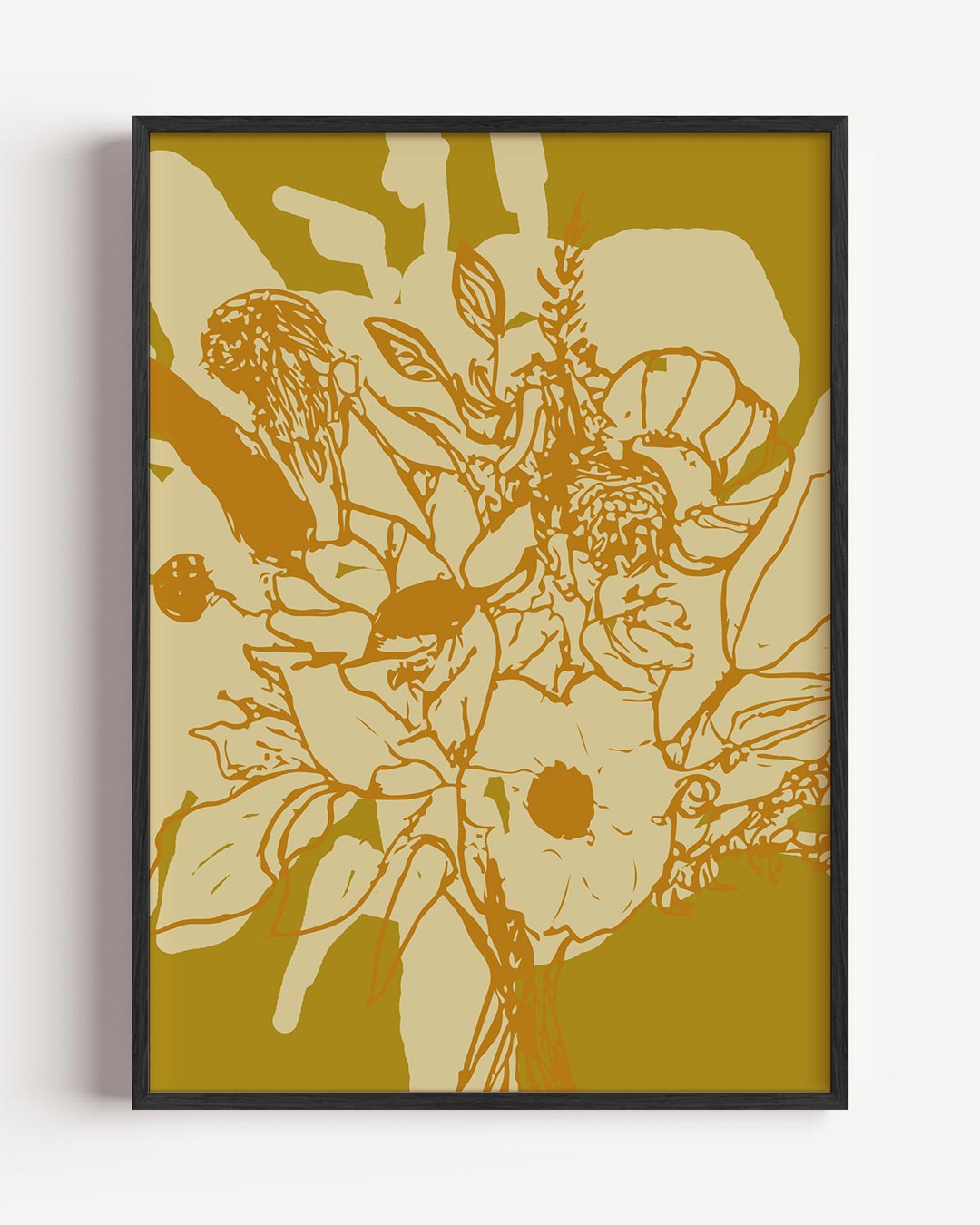 Bloemenpracht in Gele Tinten Poster-WallArtistic