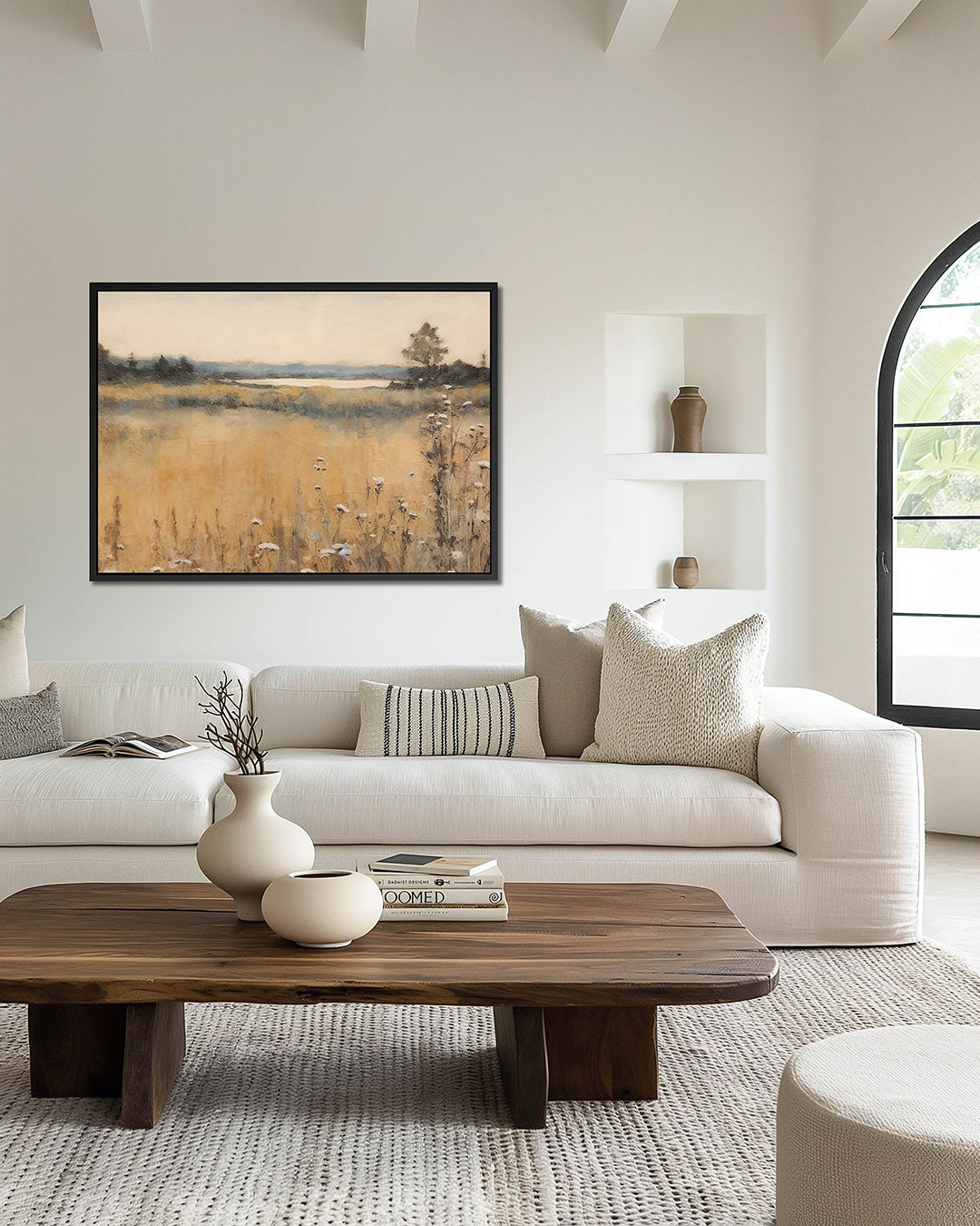 Rustig landschap Kunstwerk