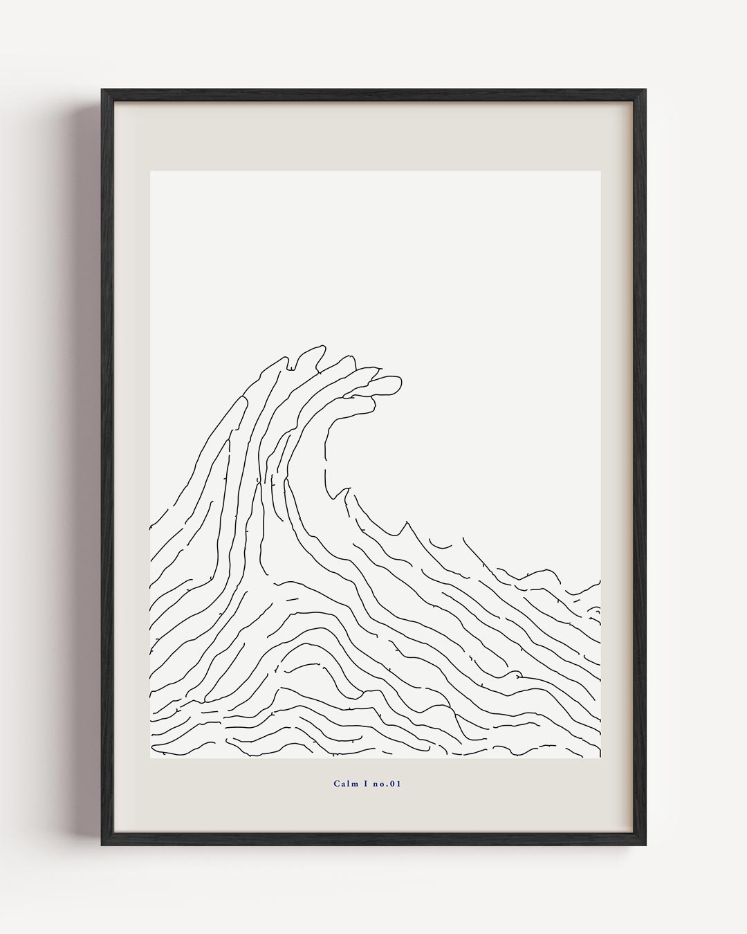 Minimalistische Golven Poster-WallArtistic