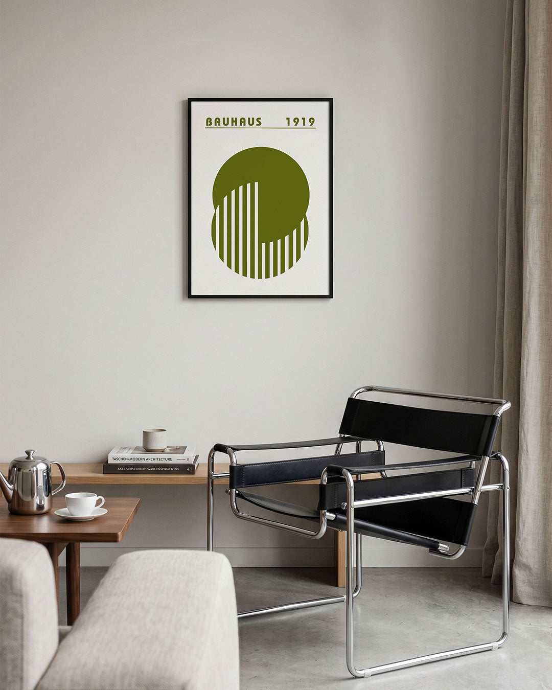 Cirkel en lijnen Poster