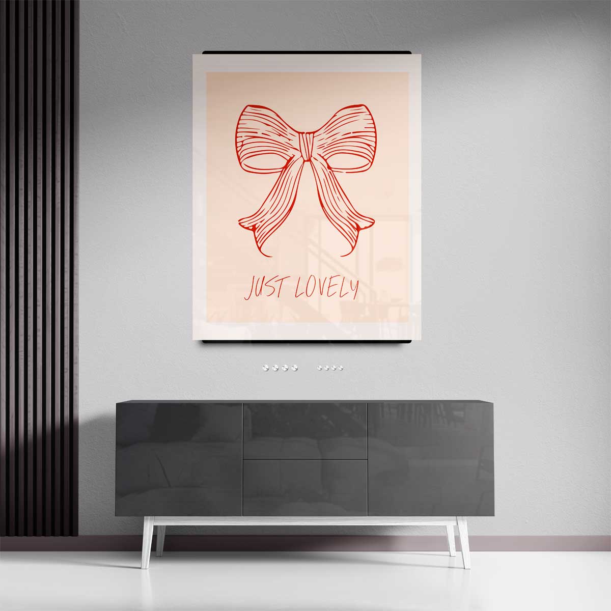 Just Lovely Strik Illustratie Kunstwerk-canvas-dibond-plexiglas-wanddecoratie-WallArtistic