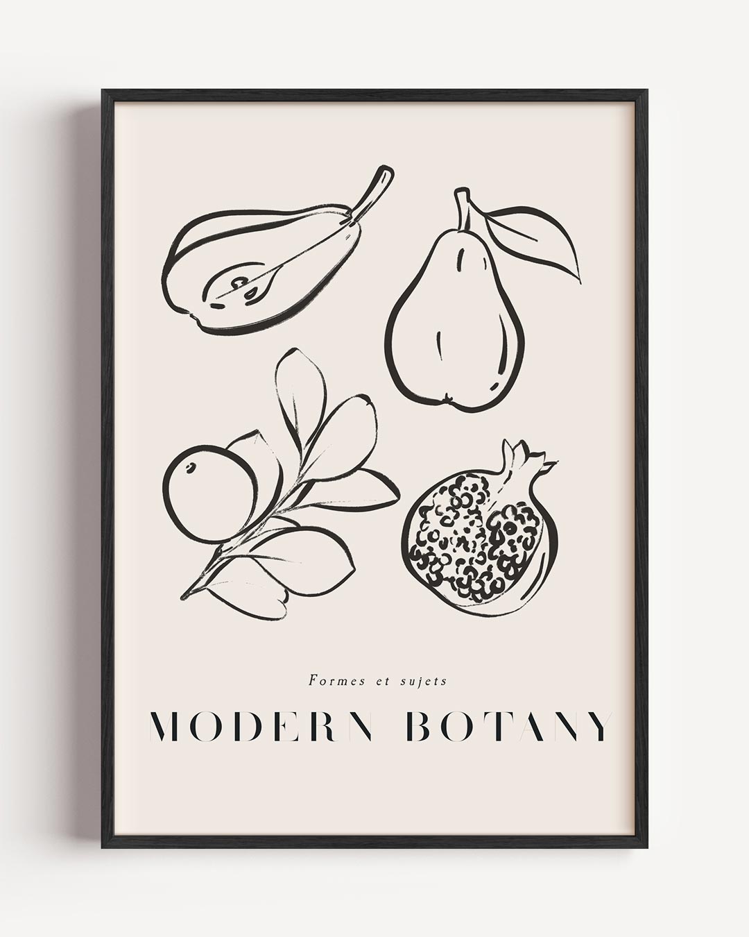 Botanische Kunstposter Modern Poster-WallArtistic