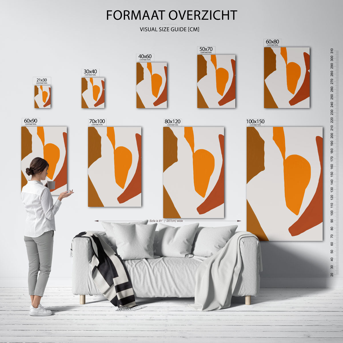 Abstracte vormen Poster