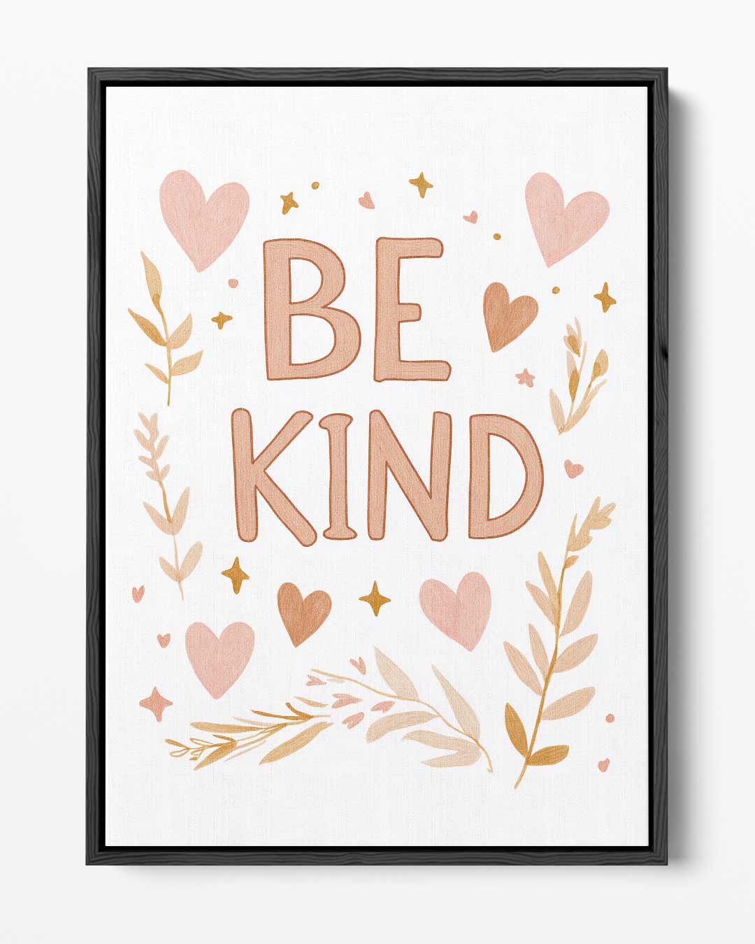 Inspirerende Be Kind Poster Kunstwerk-canvas-dibond-plexiglas-wanddecoratie-WallArtistic