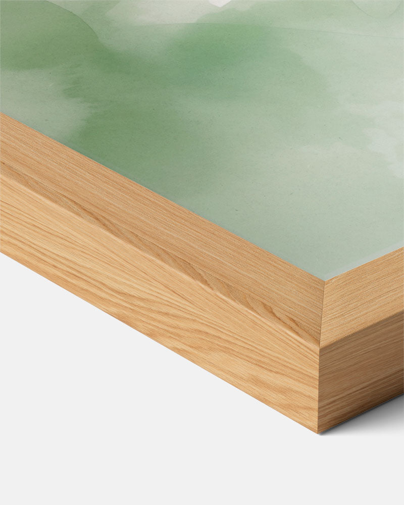 Droomachtige Groene Abstracte Poster-WallArtistic