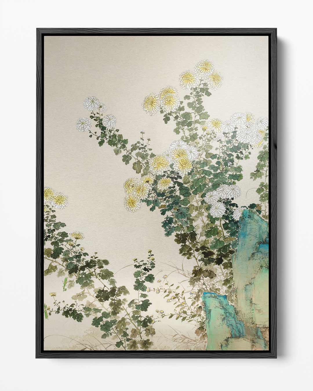 Bloeiende Chrysanten in de Zon Kunstwerk-canvas-dibond-plexiglas-wanddecoratie-WallArtistic