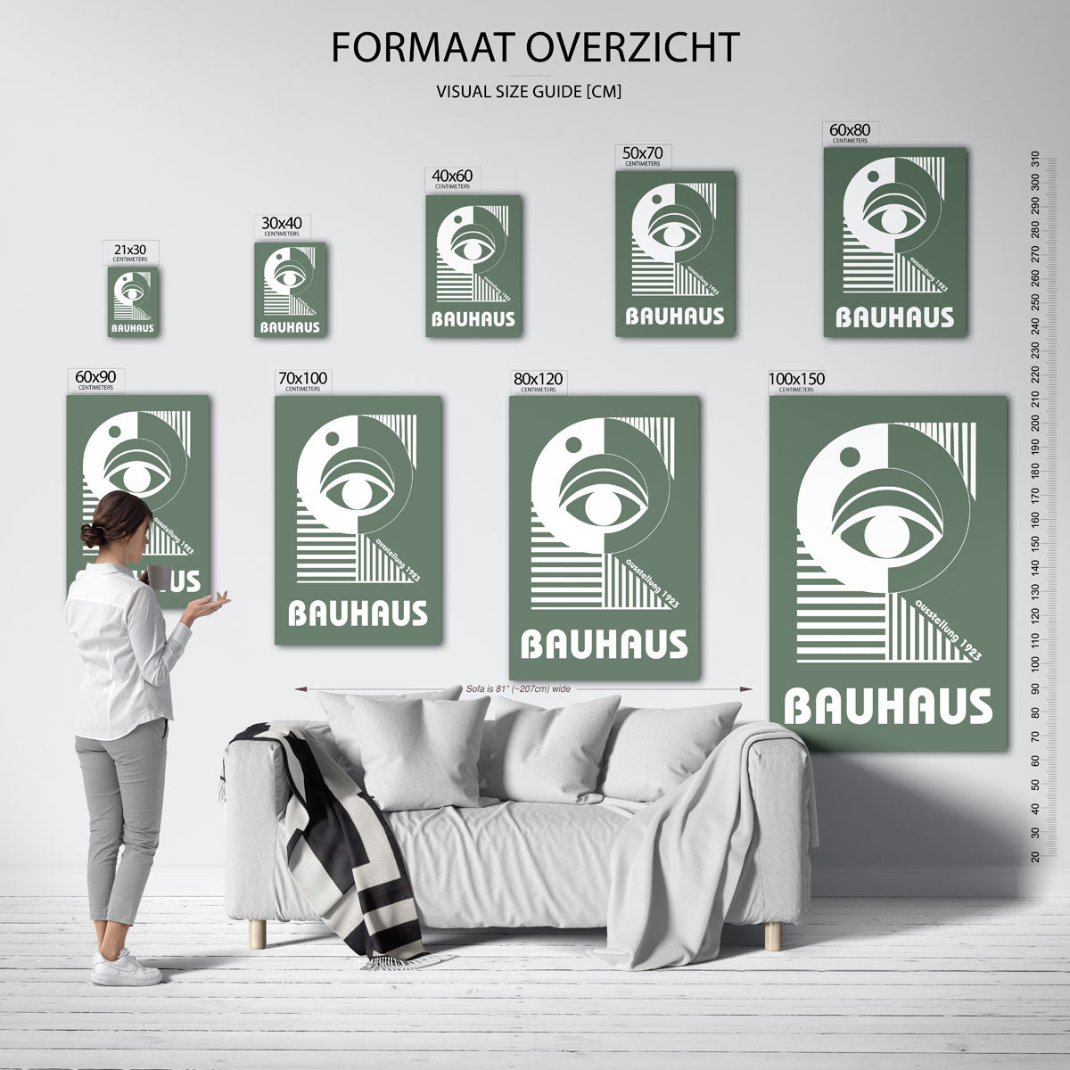 Oog en lijnen Poster