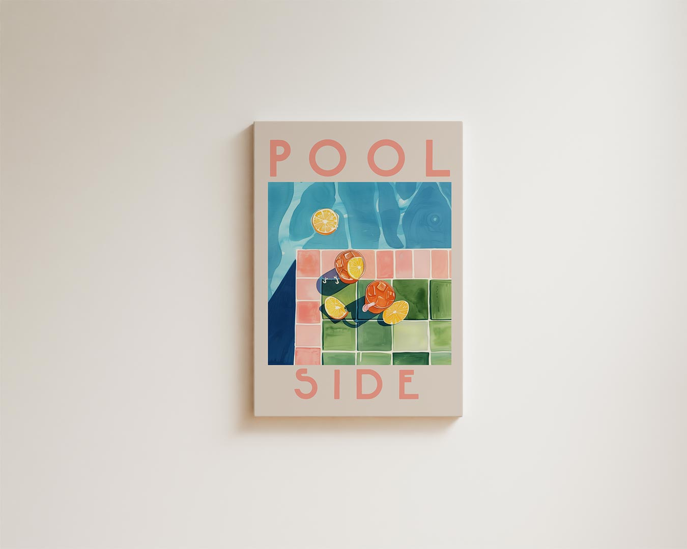 Poolside Dream Kunstwerk-canvas-dibond-plexiglas-wanddecoratie-WallArtistic