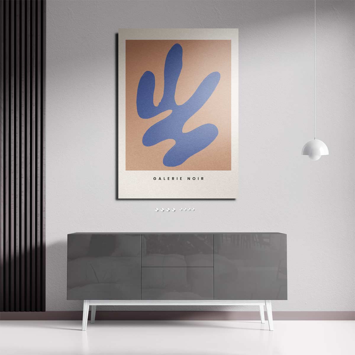 Blauwe Abstractie op Nude Kunstwerk-canvas-dibond-plexiglas-wanddecoratie-WallArtistic