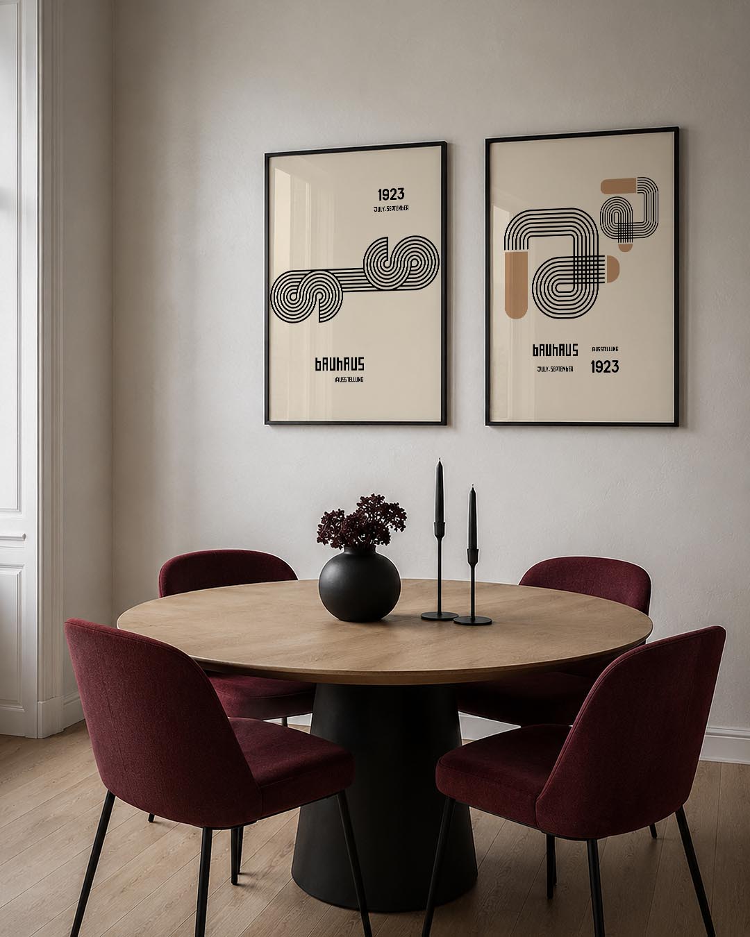 Lijnenspel en kleur Posterset