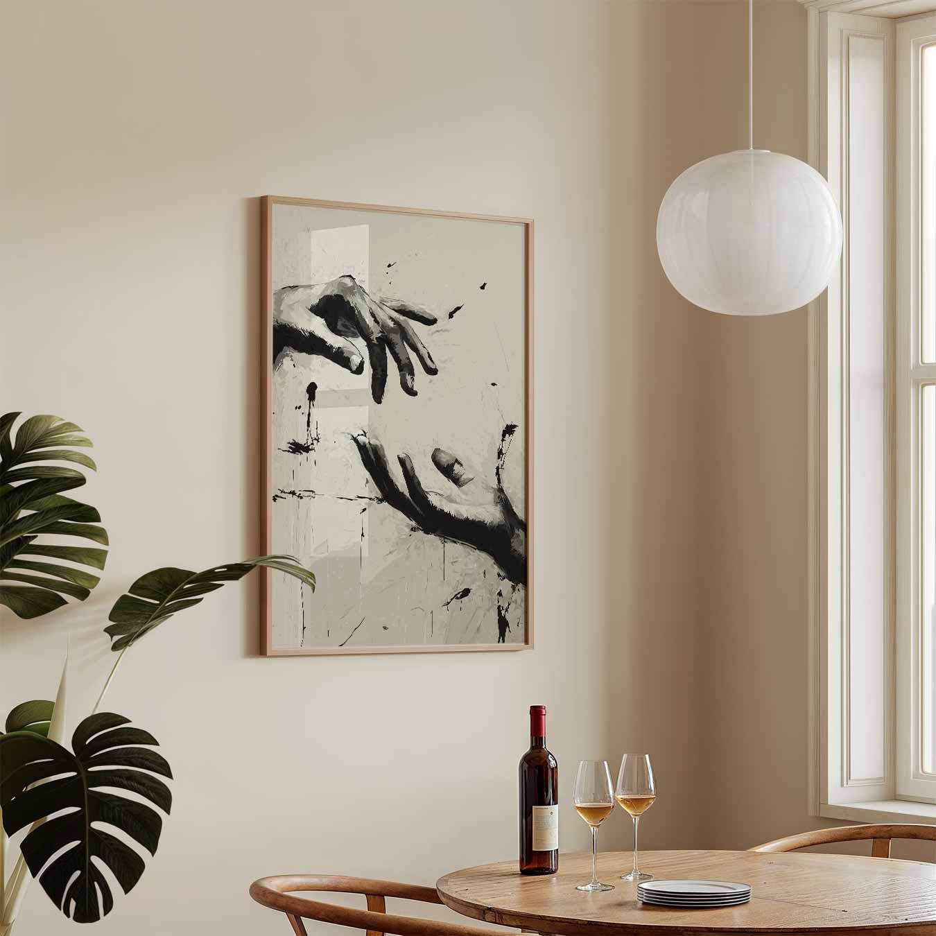 Artistieke Handen in Beweging Poster