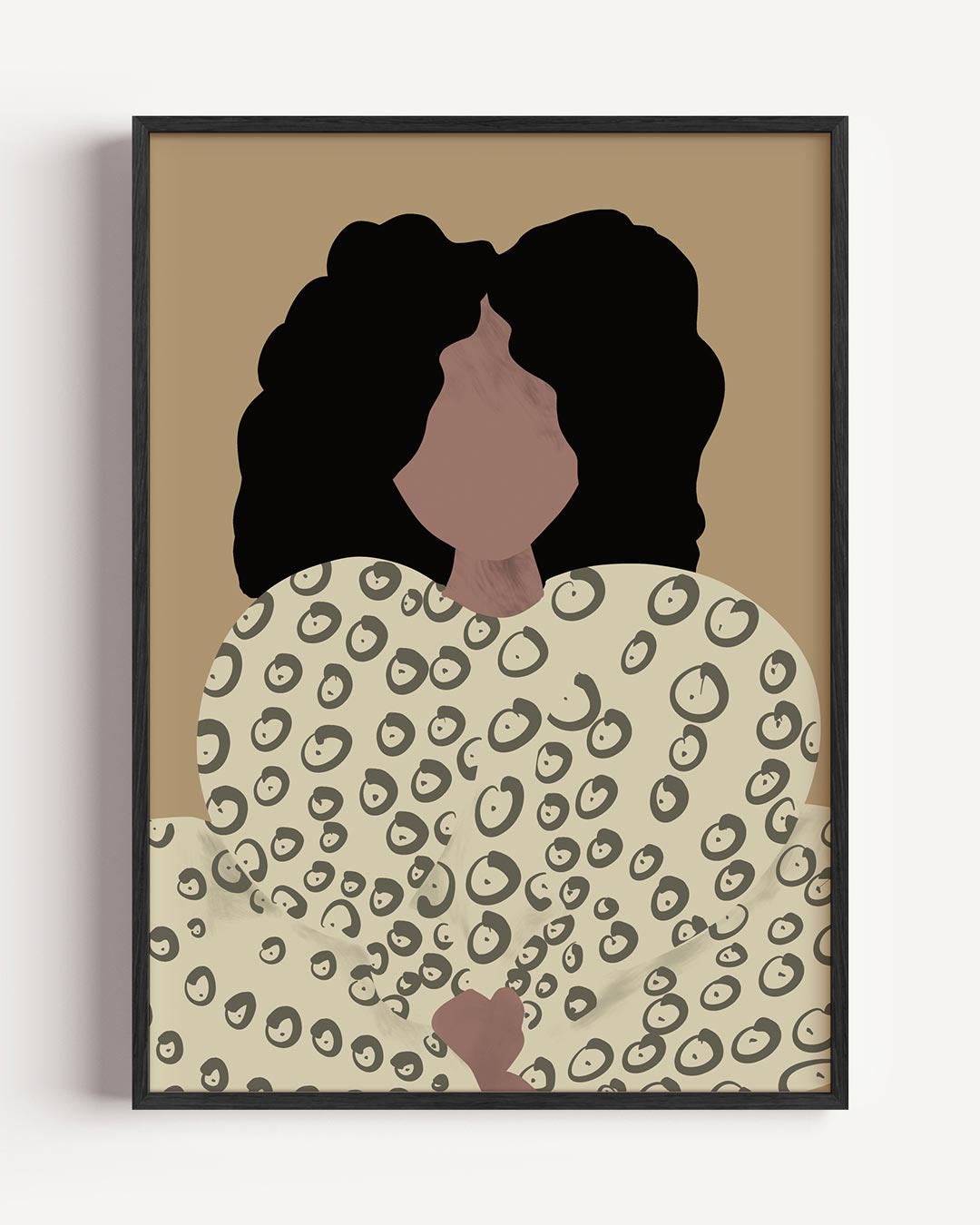 Stijlvolle Abstracte Vrouwelijke Portretposter-WallArtistic
