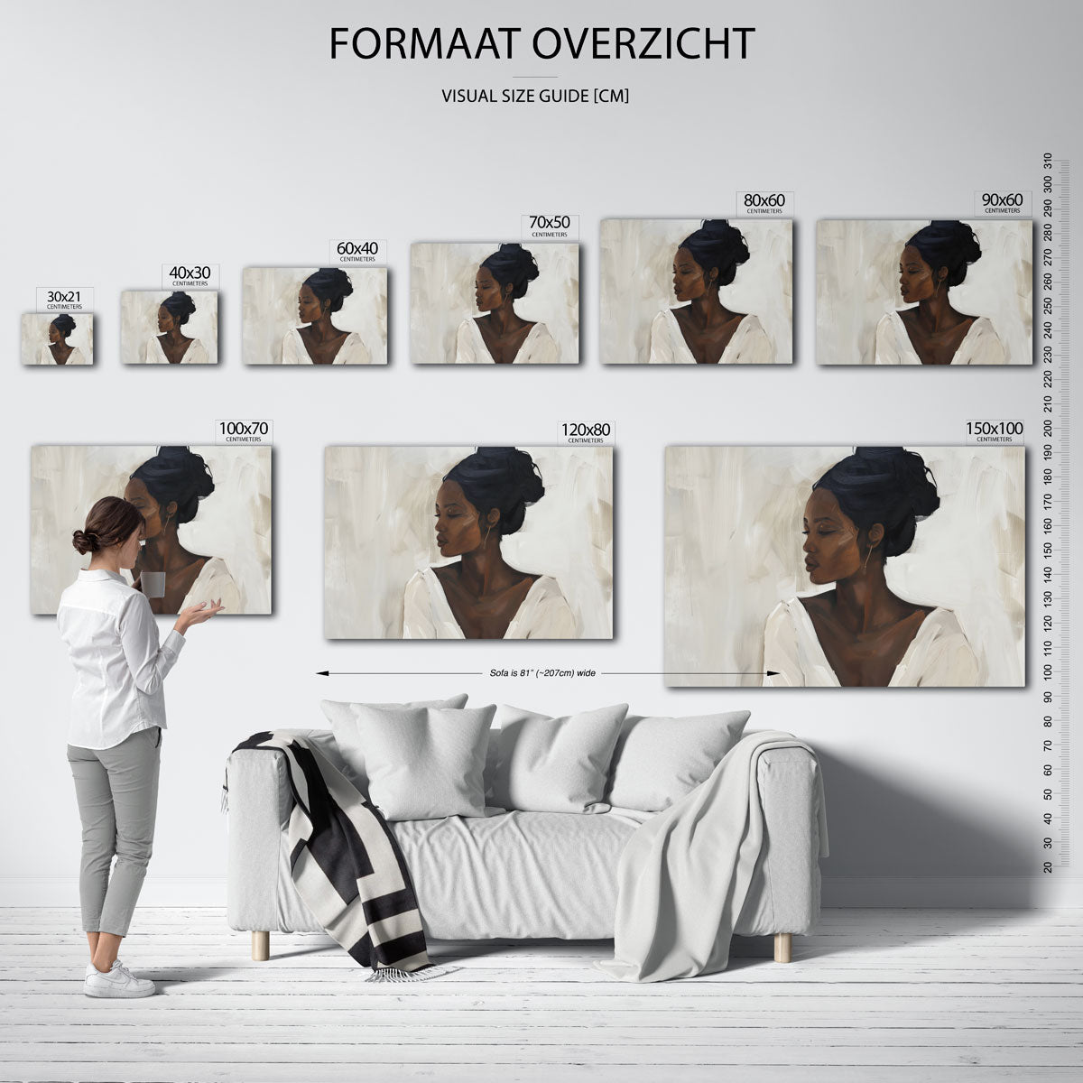 Vrouwelijk portret Poster