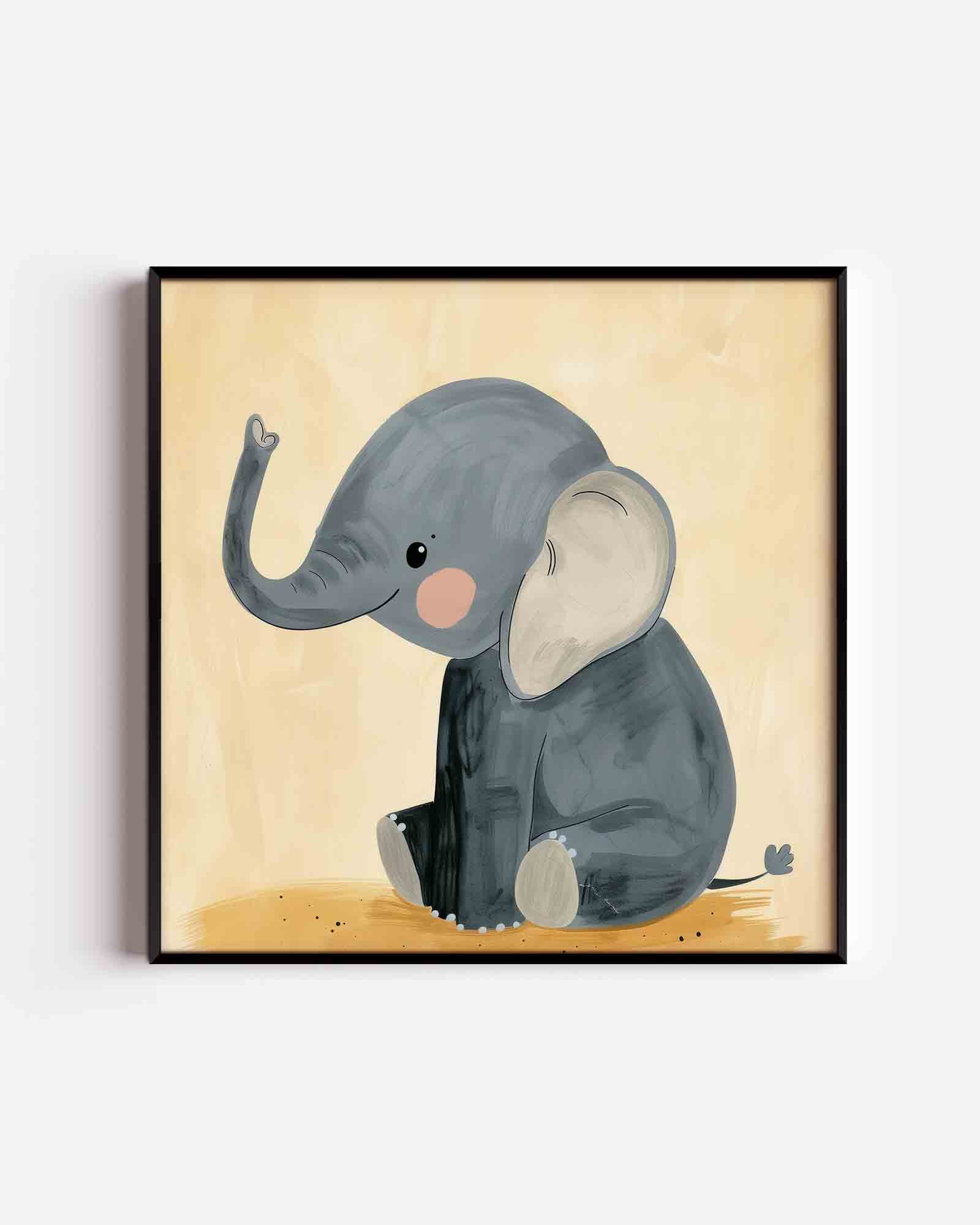 Schattige olifant Poster