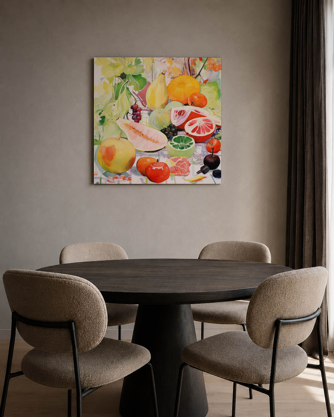 Kleurrijke vruchten Kunstwerk
