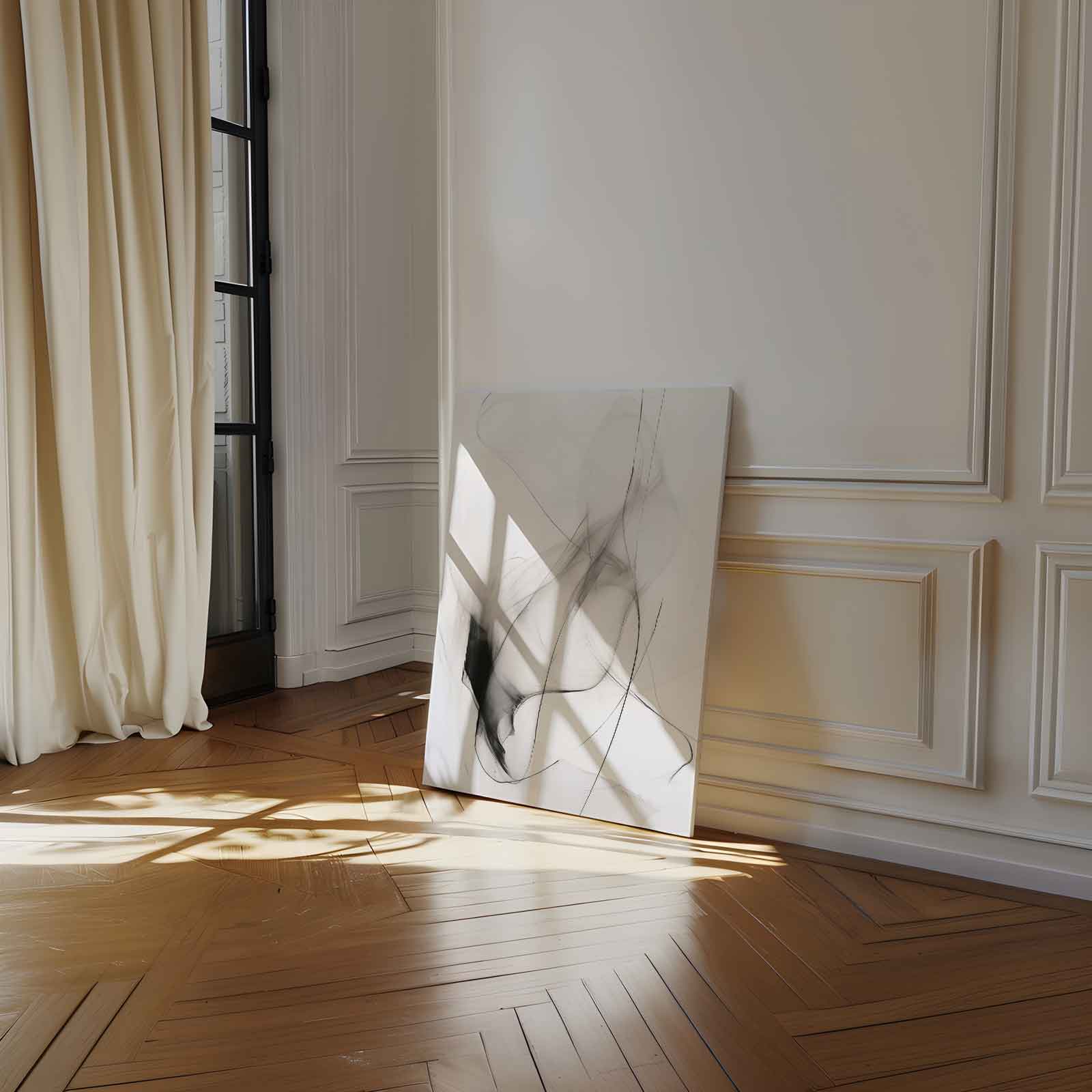 Poëtische Lijnen Kunstwerk-canvas-dibond-plexiglas-wanddecoratie-WallArtistic