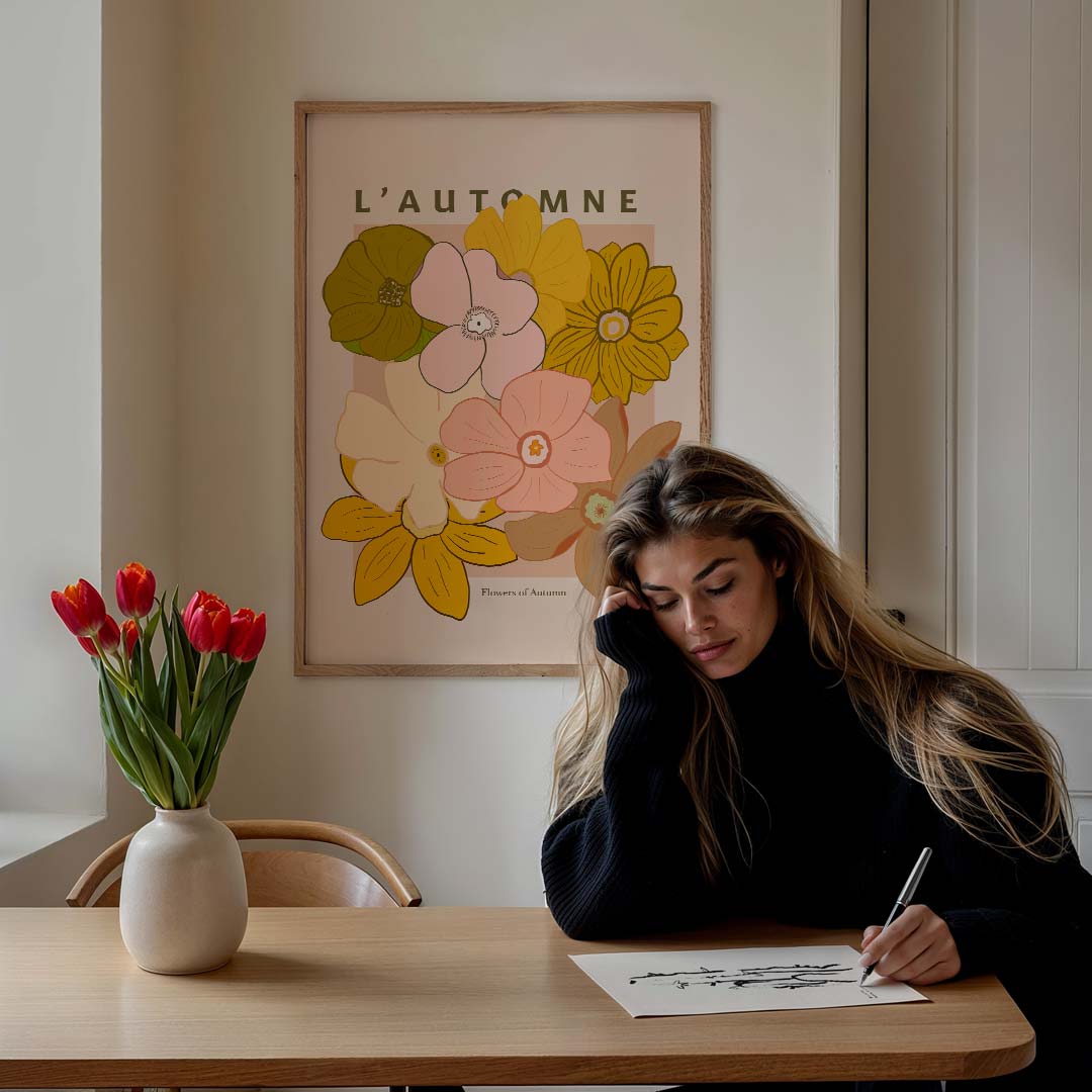 Herfstbloemen Poster-WallArtistic