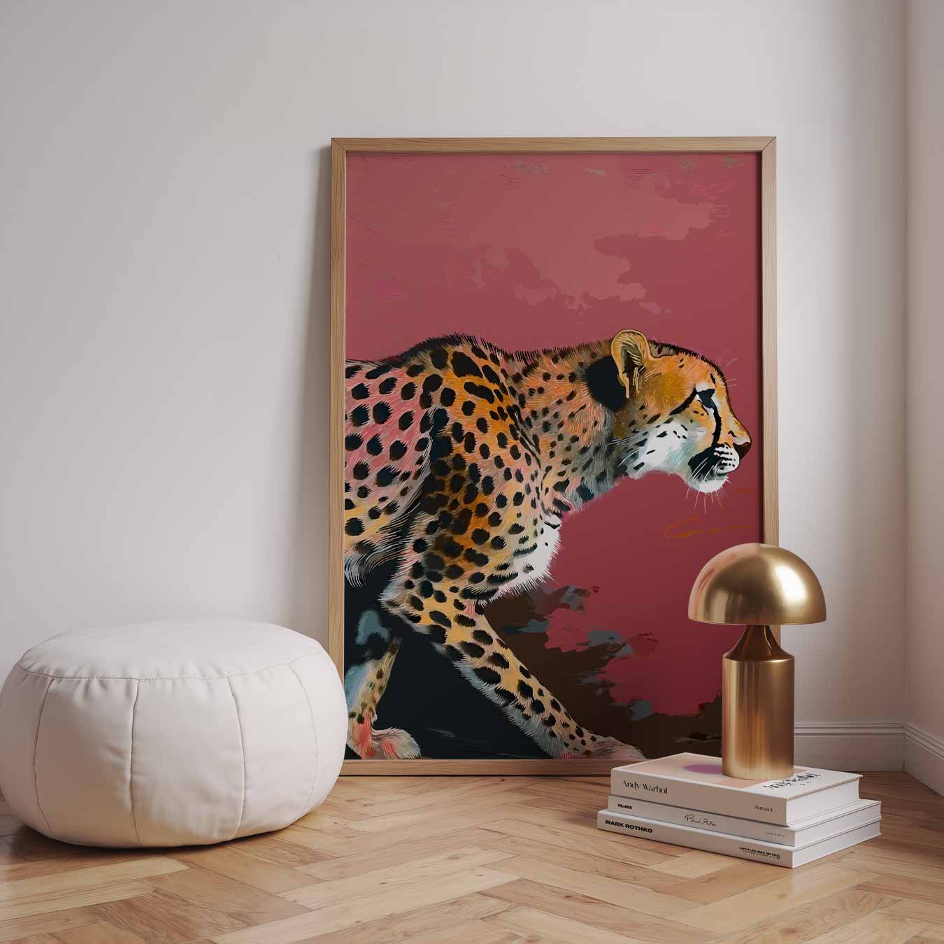 Elegante Cheetah Wanddecoratie Poster