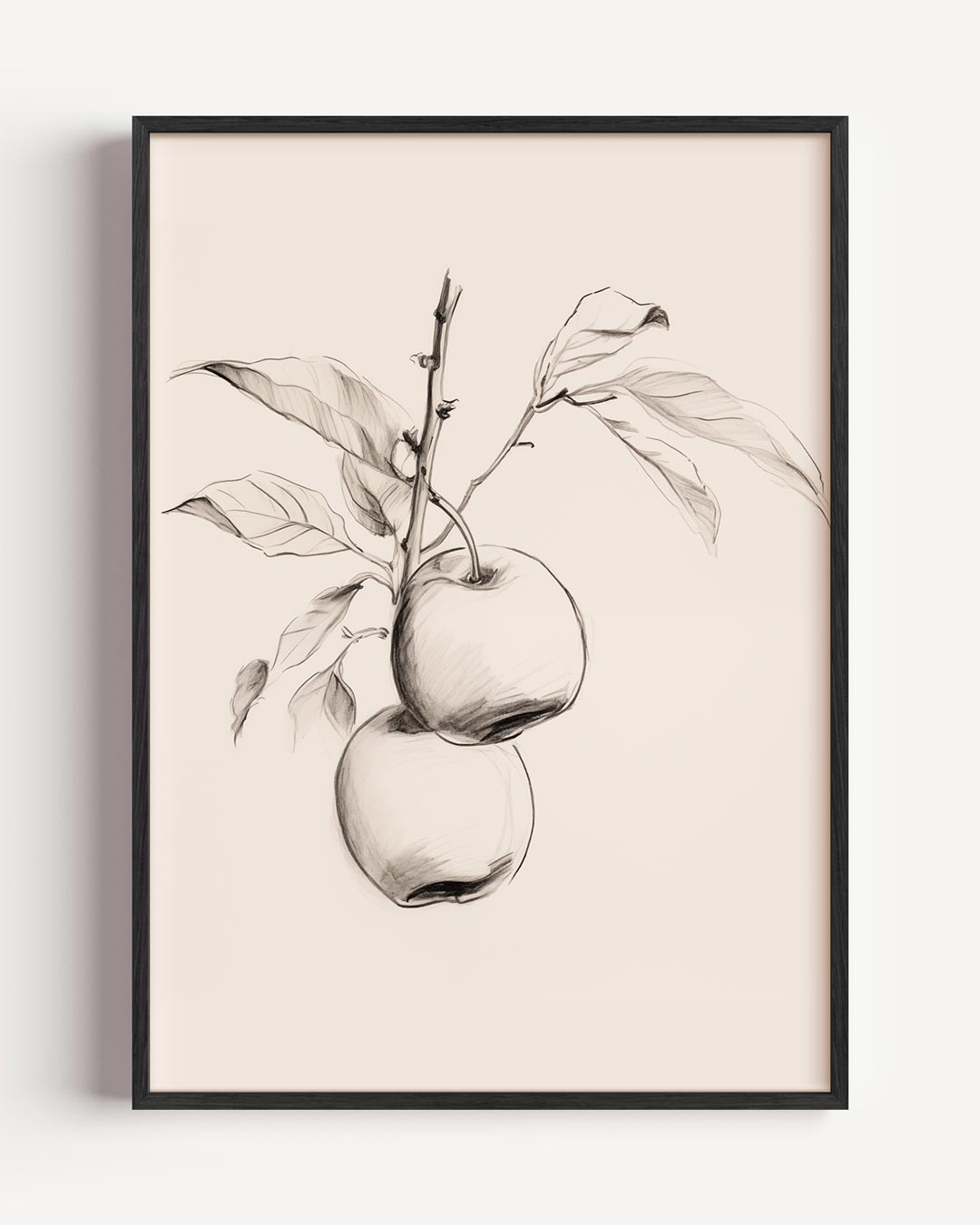 Elegante Appelschets Poster-WallArtistic