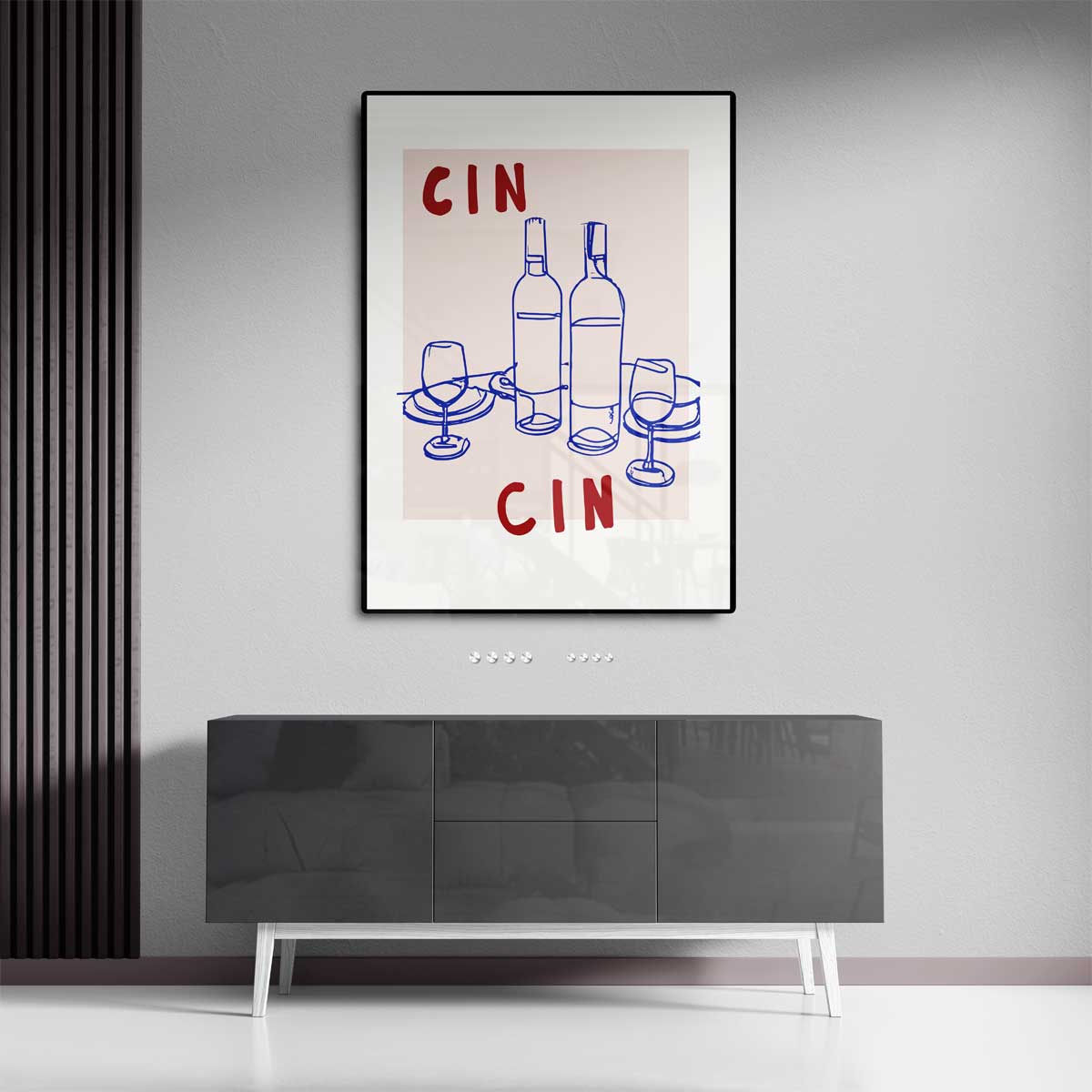 Wijntoast Illustratie Kunstwerk-canvas-dibond-plexiglas-wanddecoratie-WallArtistic