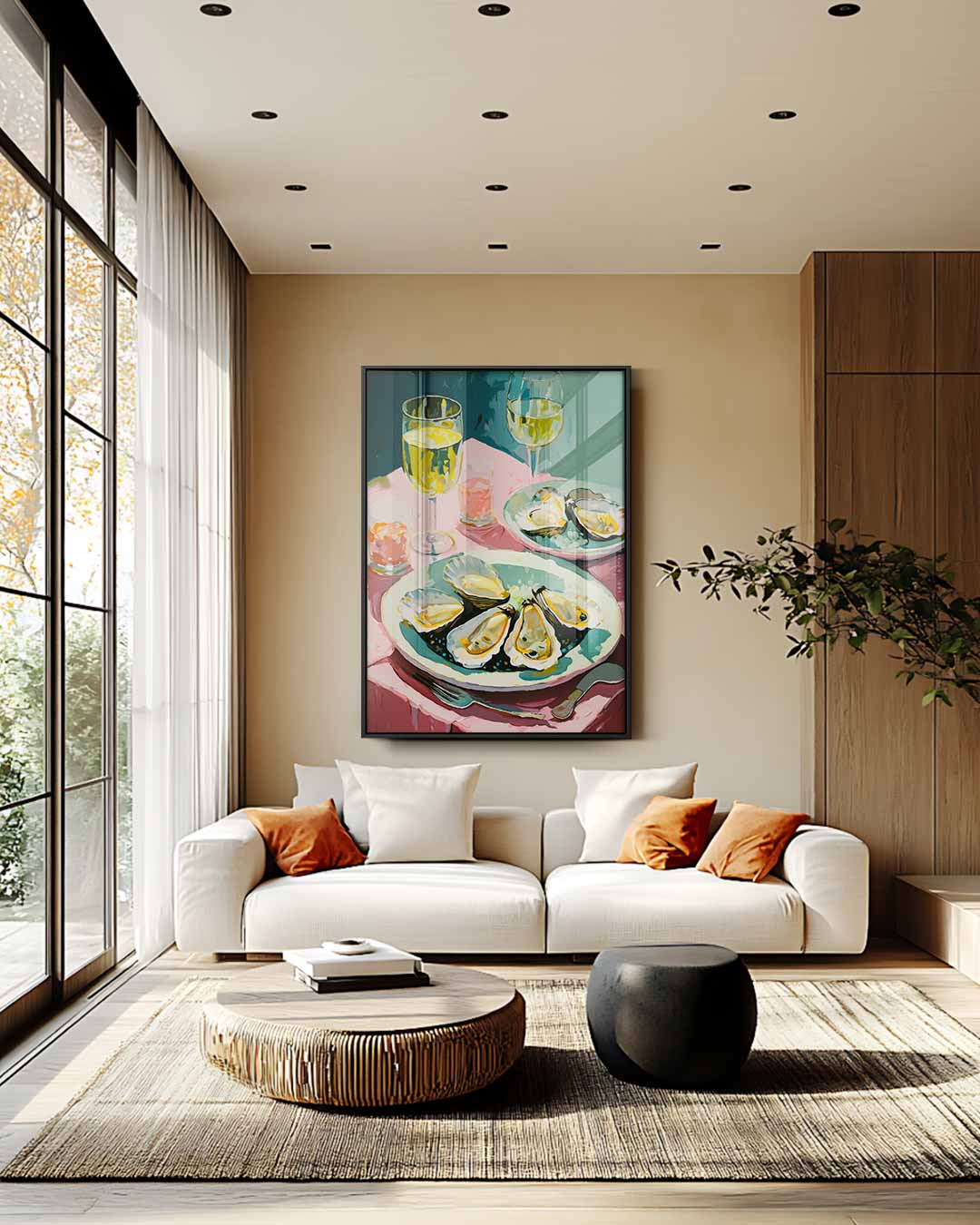 Zomerse Tafelschikking Kunstwerk-canvas-dibond-plexiglas-wanddecoratie-WallArtistic