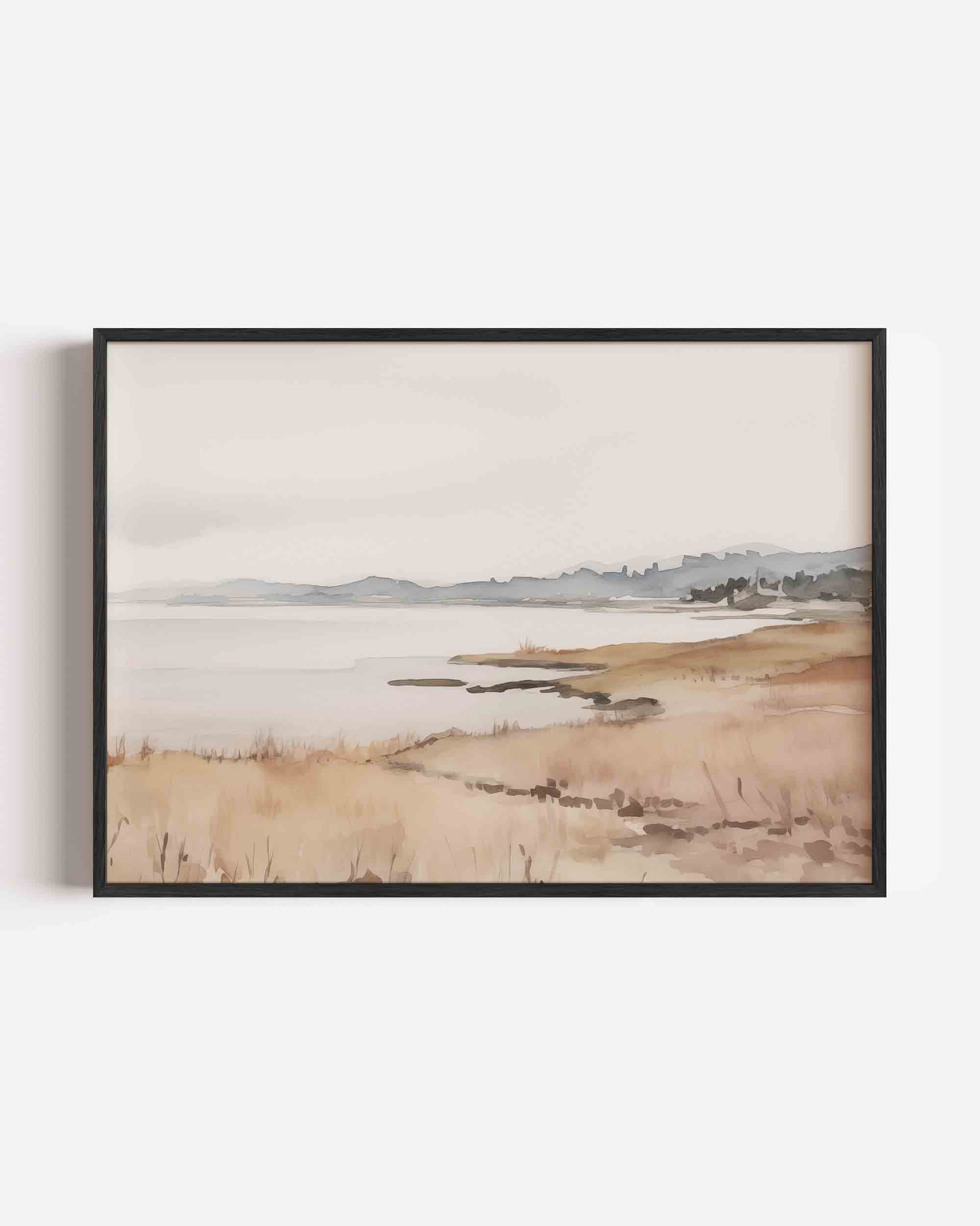 Landschap met heuvels Poster