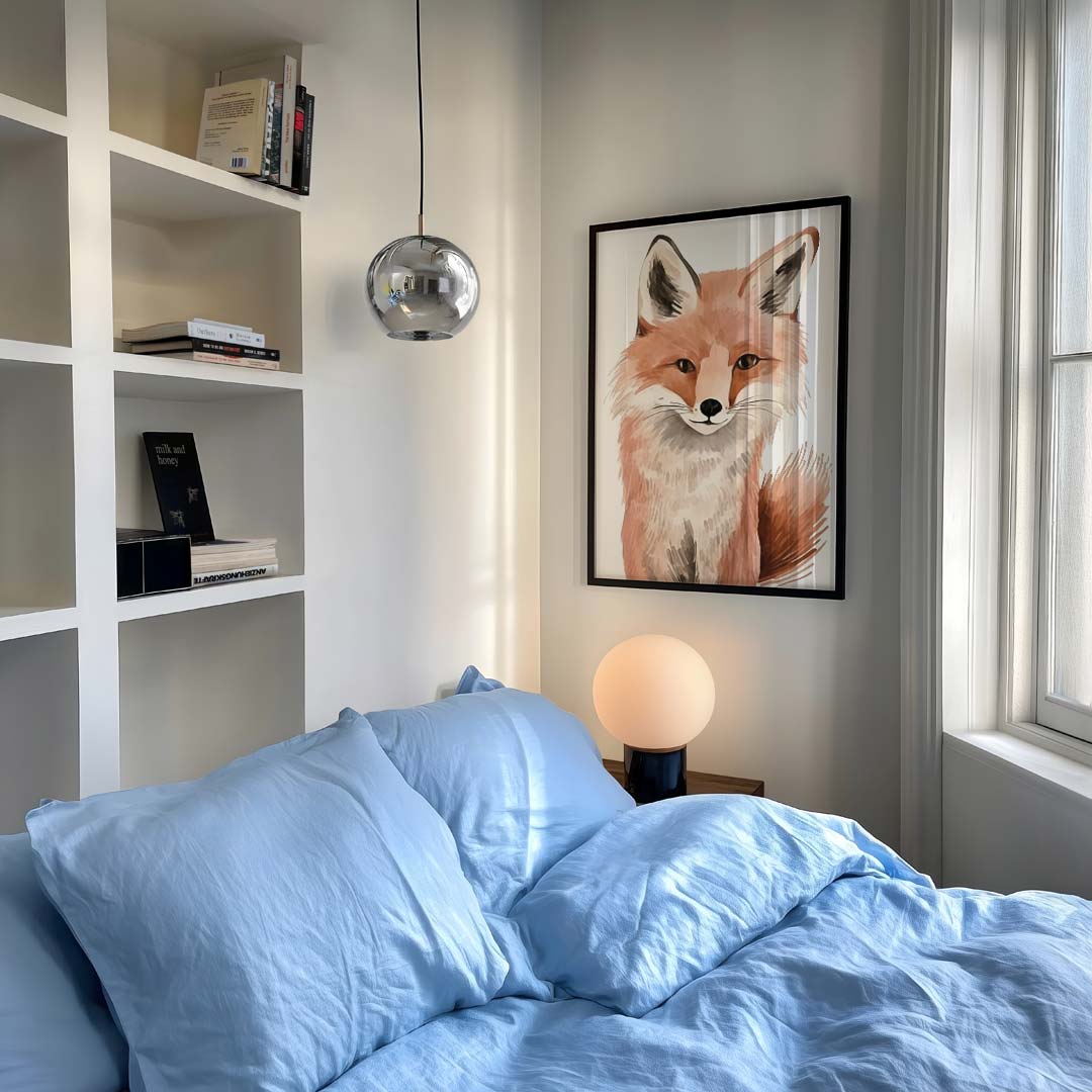 Schattige Vos Kunstposter-WallArtistic