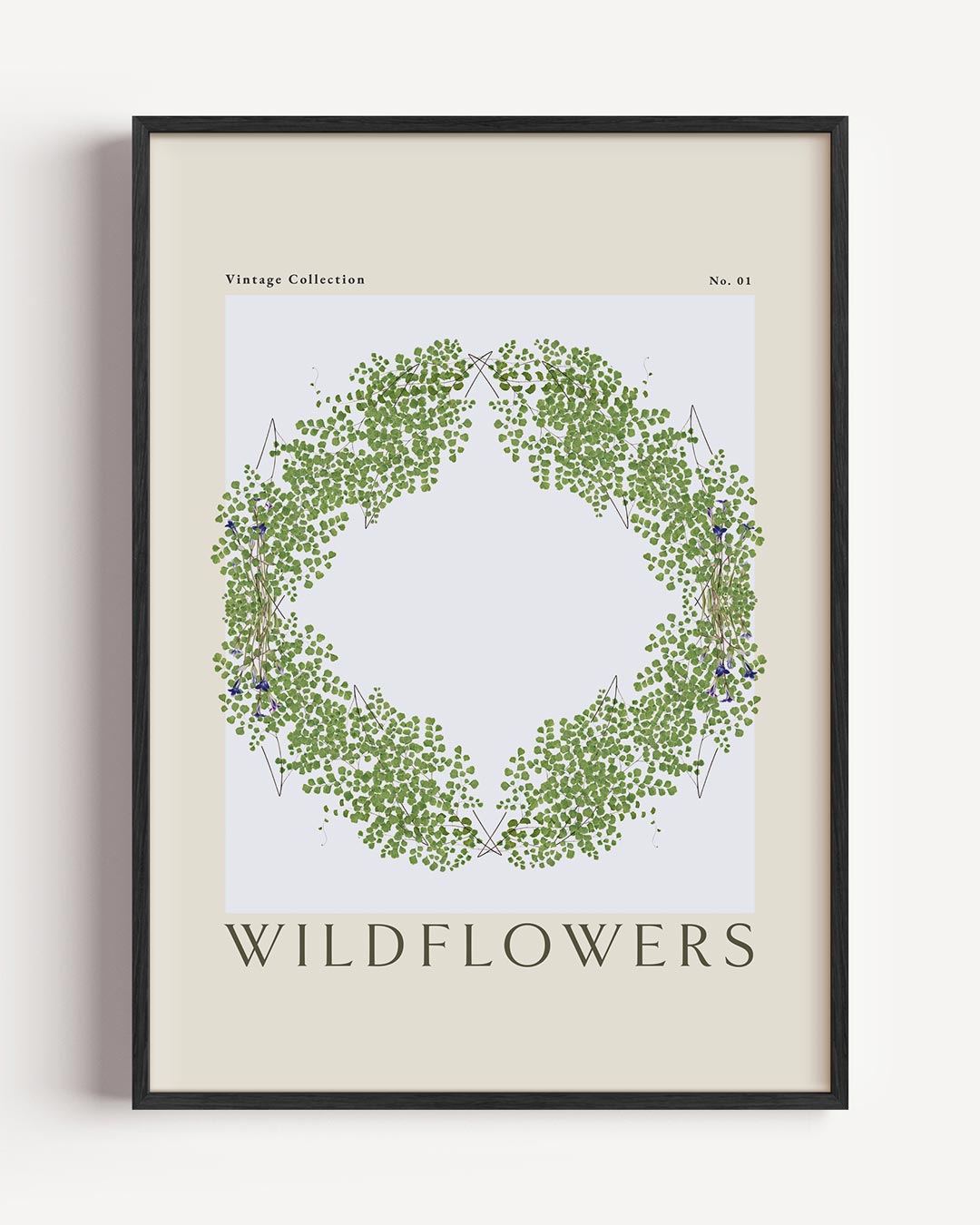 Vintage Bloemenkrans Poster-WallArtistic