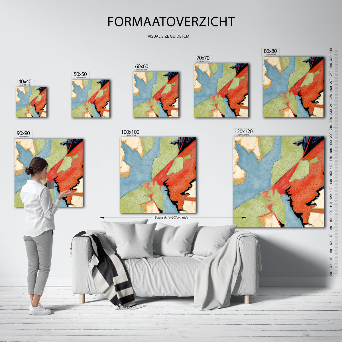 Abstracte vormen Poster