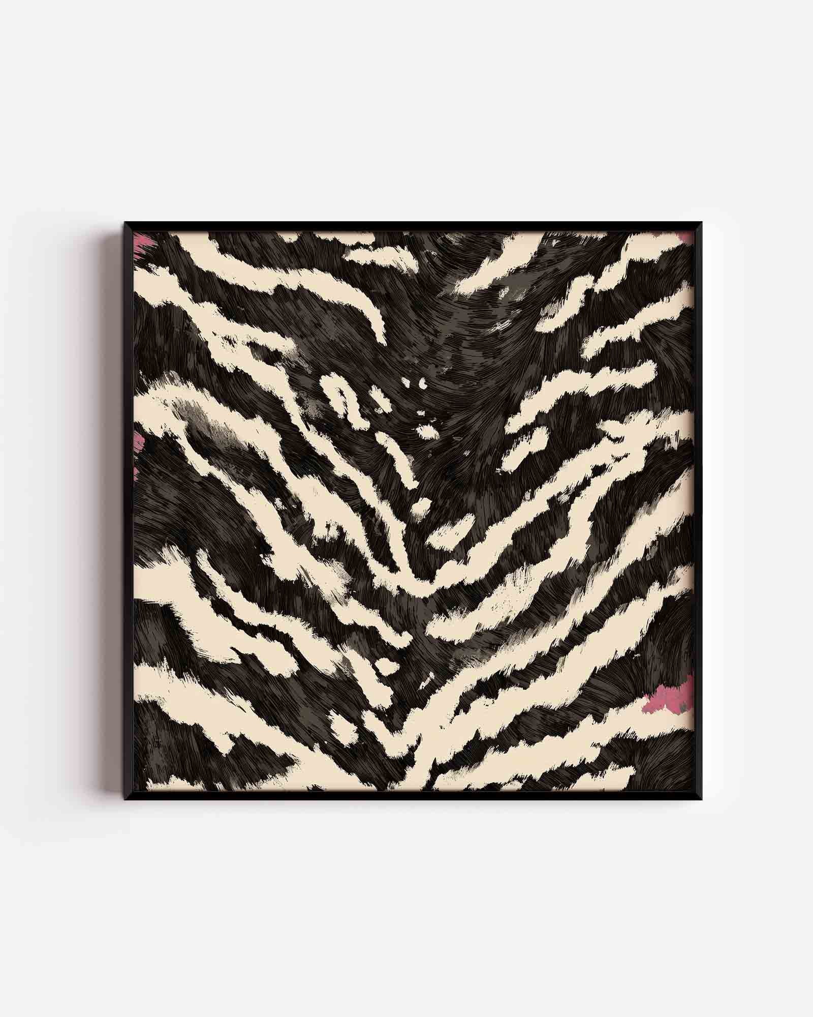 Zebra patroon Poster