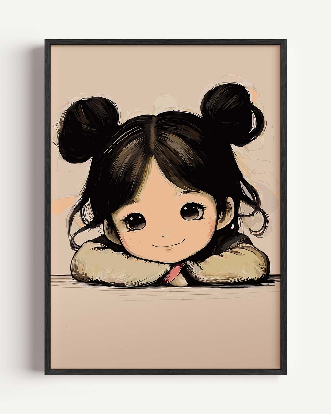 Schattige Kinderkunst Poster