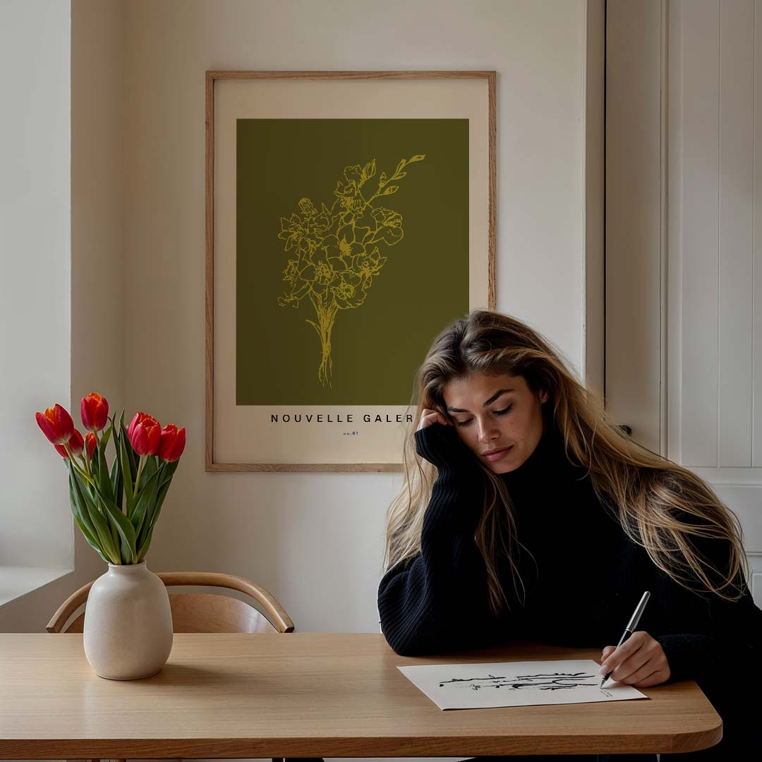Stoere Bloemenpracht Poster-WallArtistic