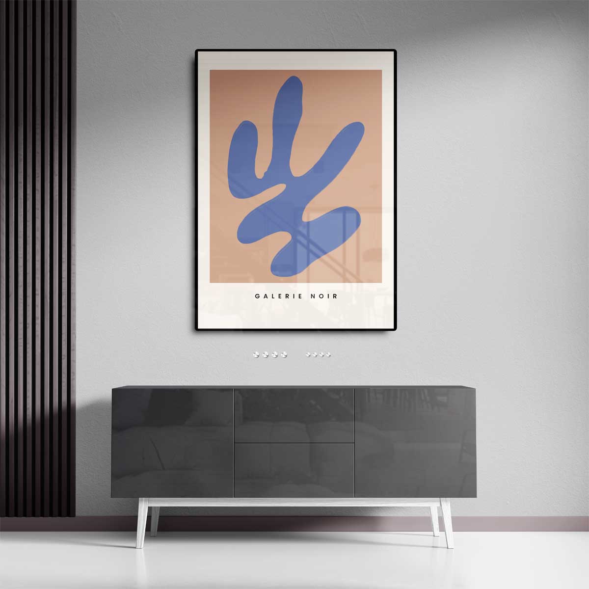 Blauwe Abstractie op Nude Kunstwerk-canvas-dibond-plexiglas-wanddecoratie-WallArtistic