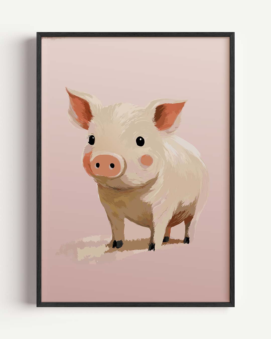 Schattige Varkentje Kunstposter