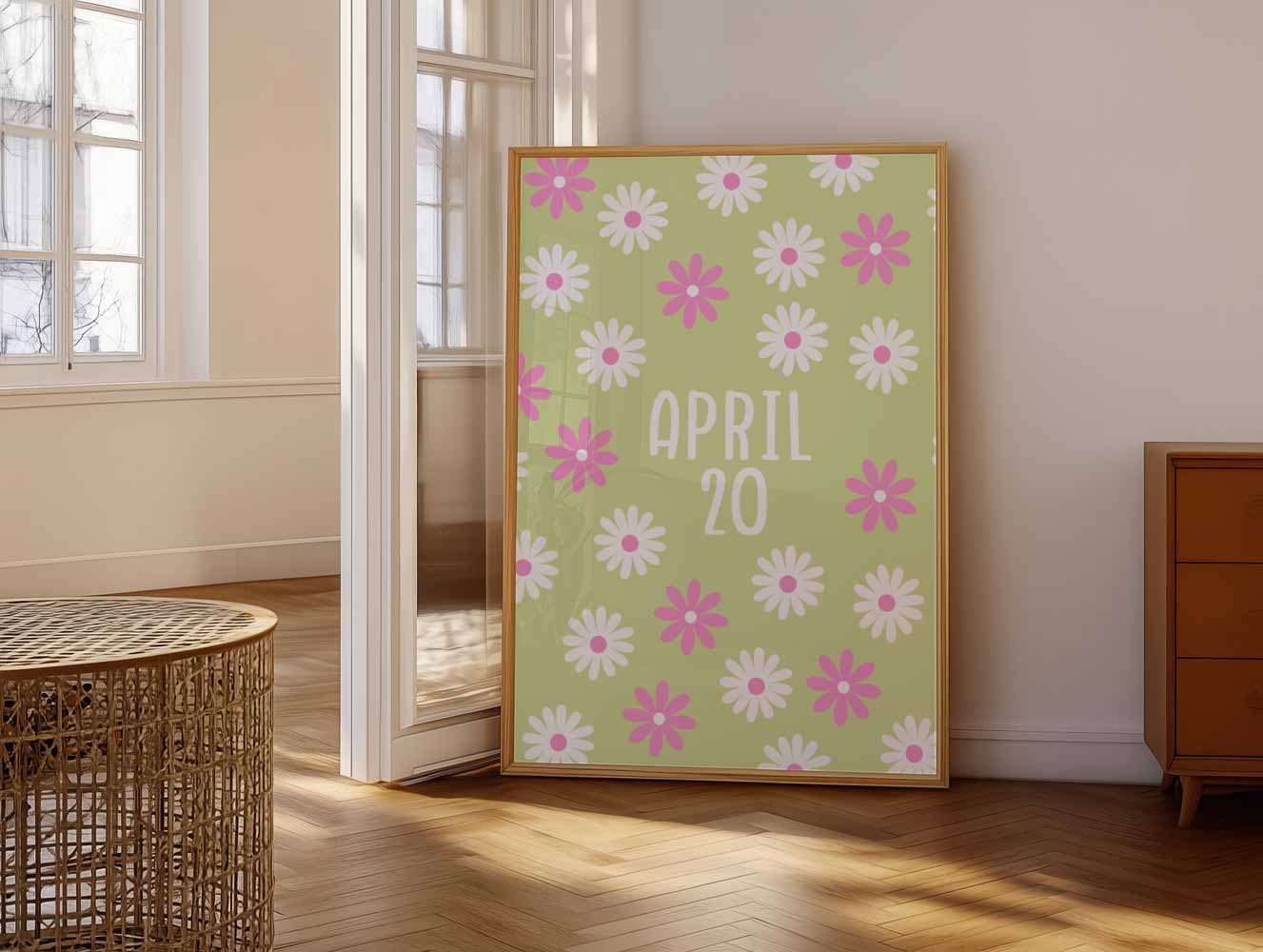 Vrolijke Bloemen Kalenderposter