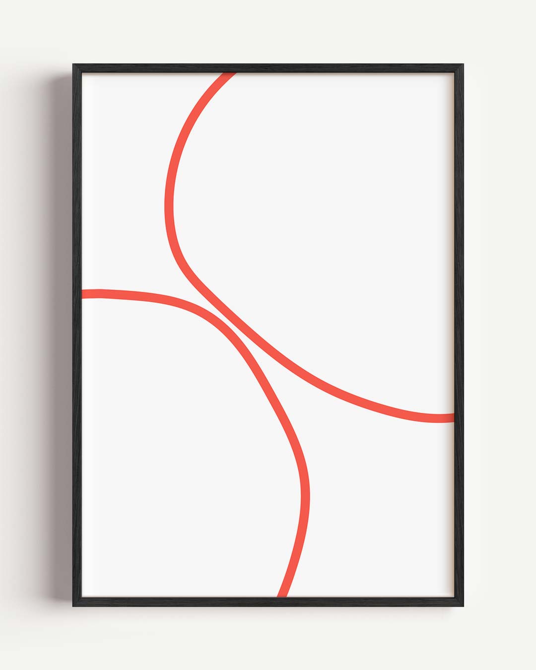 Vrolijke Abstracte Lijnposter