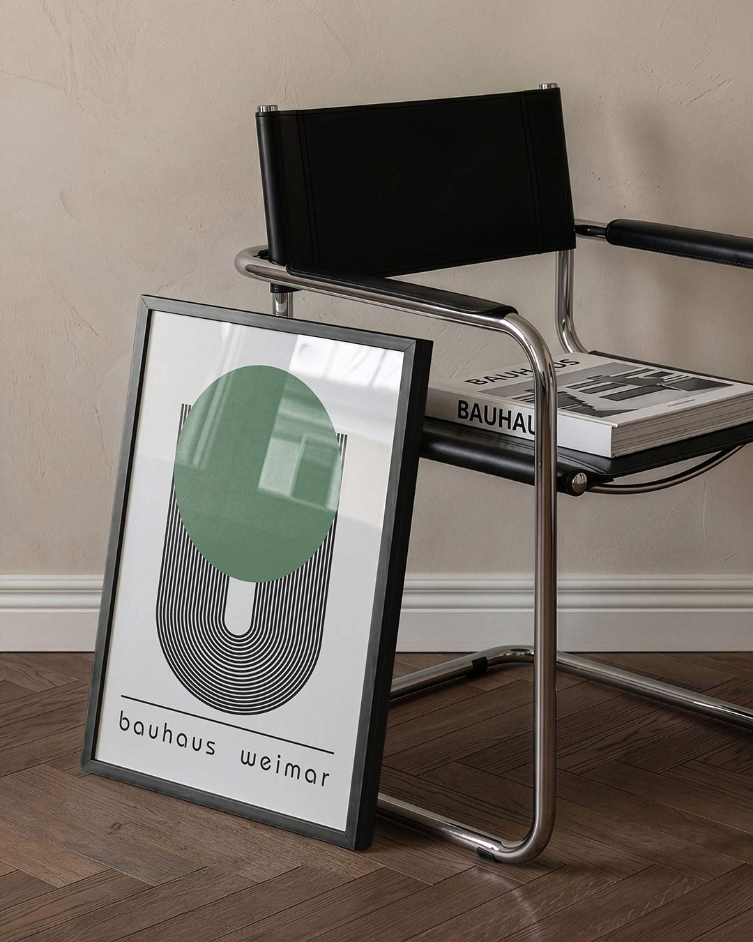 Cirkel en lijnen Poster
