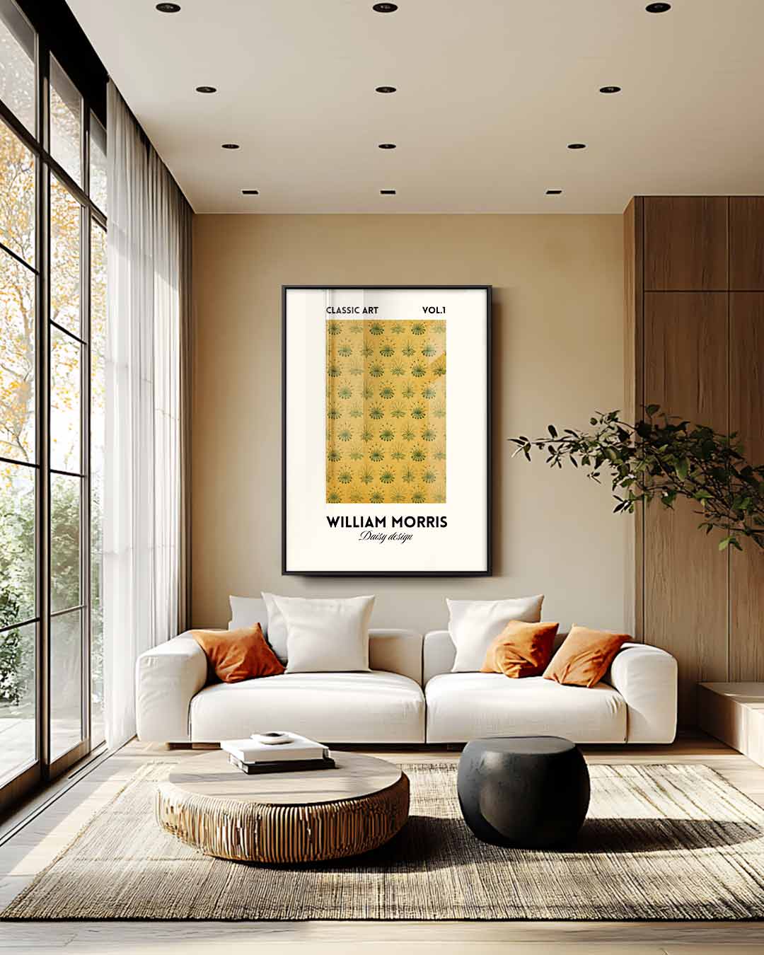 William Morris Bloemendessin Kunstwerk-canvas-dibond-plexiglas-wanddecoratie-WallArtistic