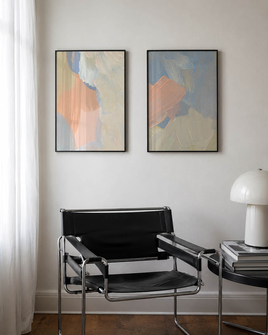 Zachte kleurvlakken Posterset
