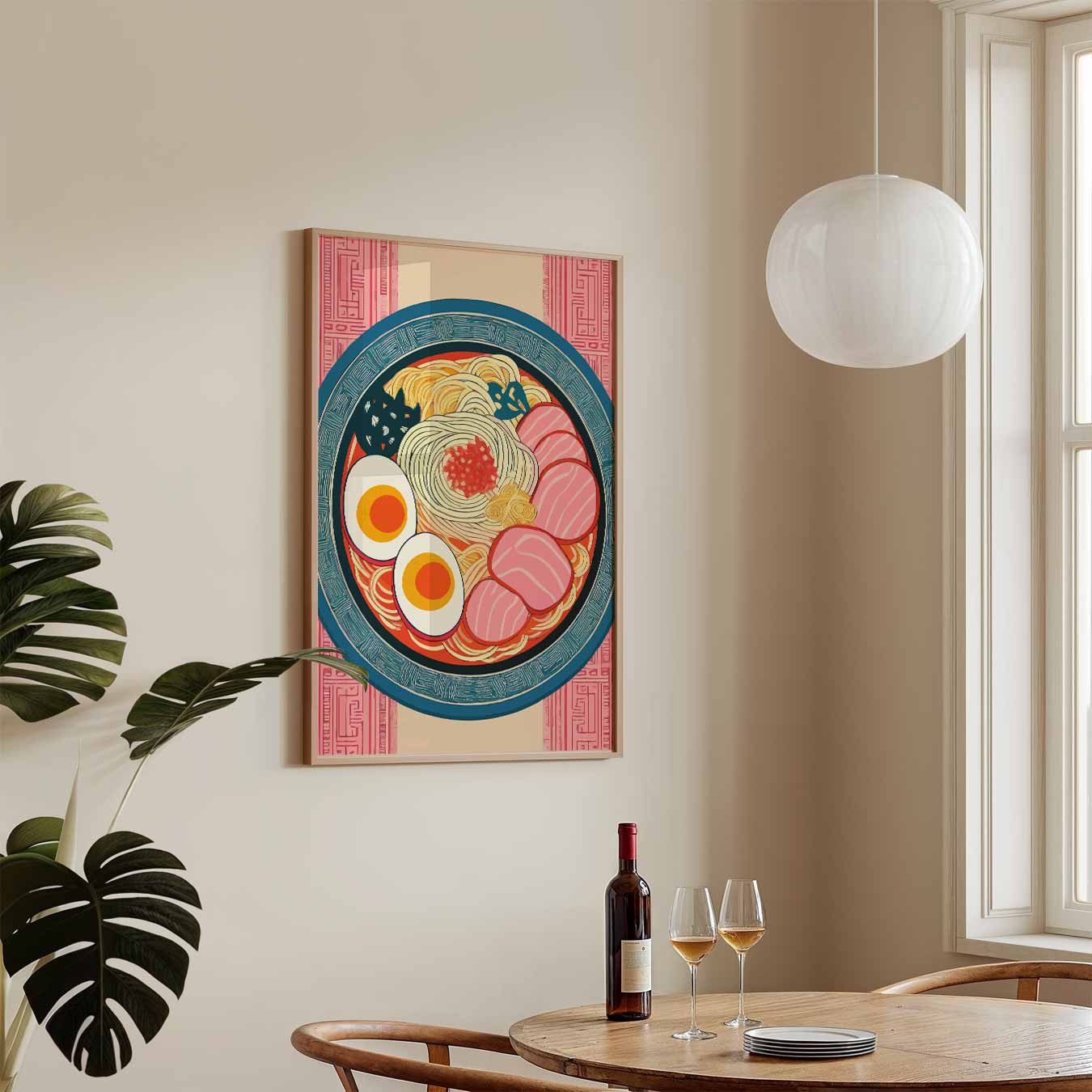 Kleurrijke Ramen Kunstposter