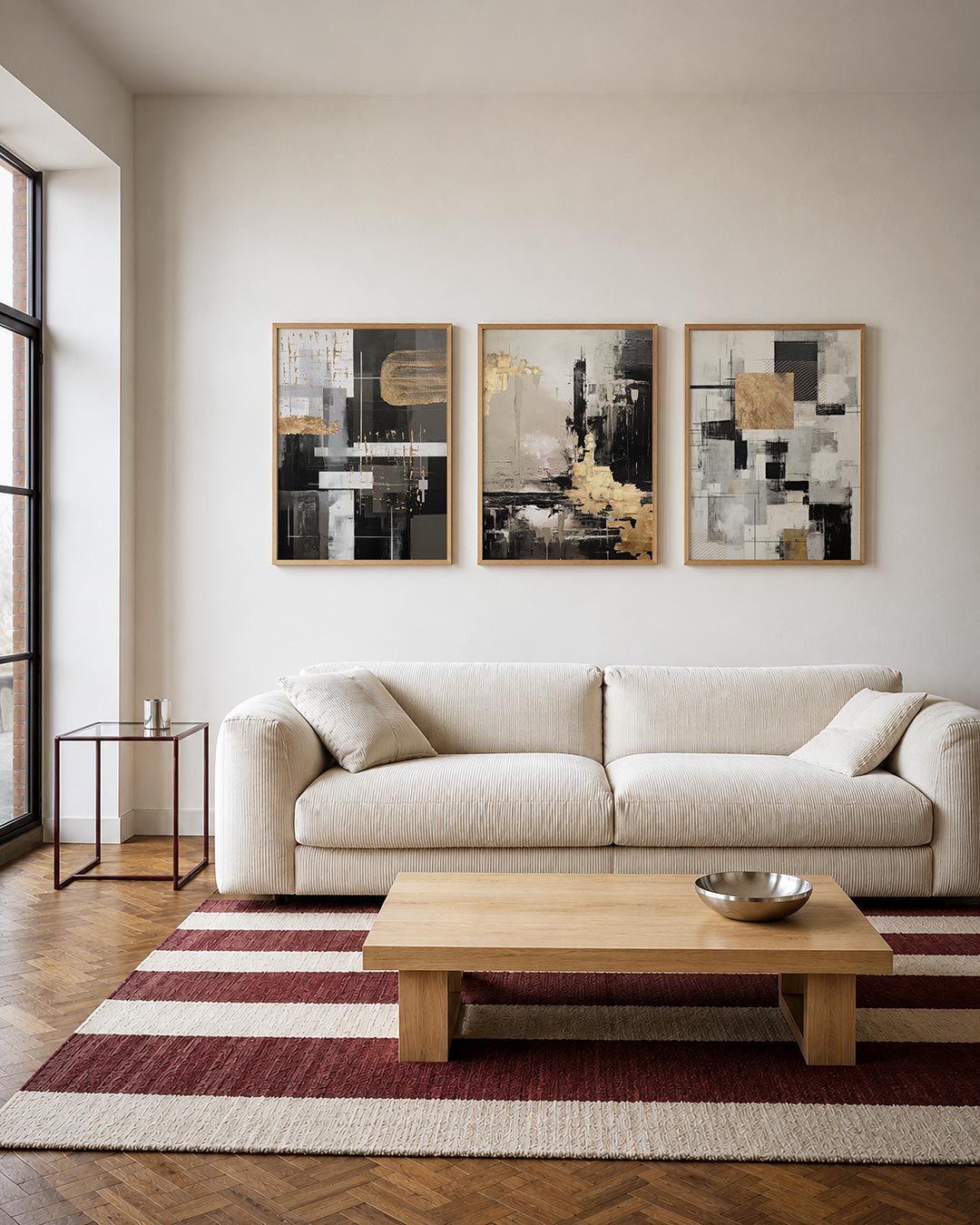 Goud en grijstinten Posterset