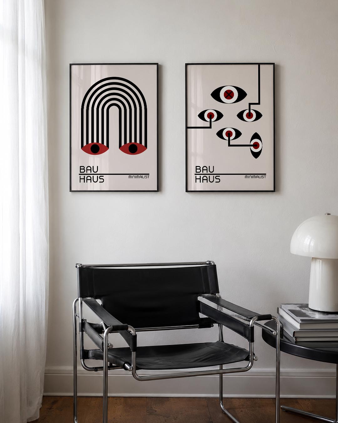 Lijnen en ogen Posterset