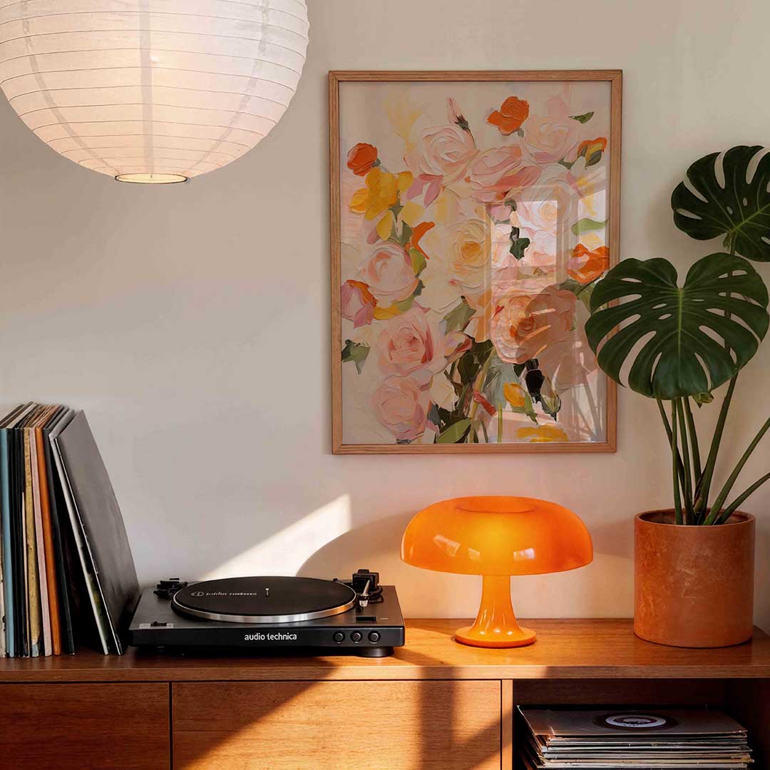 Bloemen in zachte tinten Poster