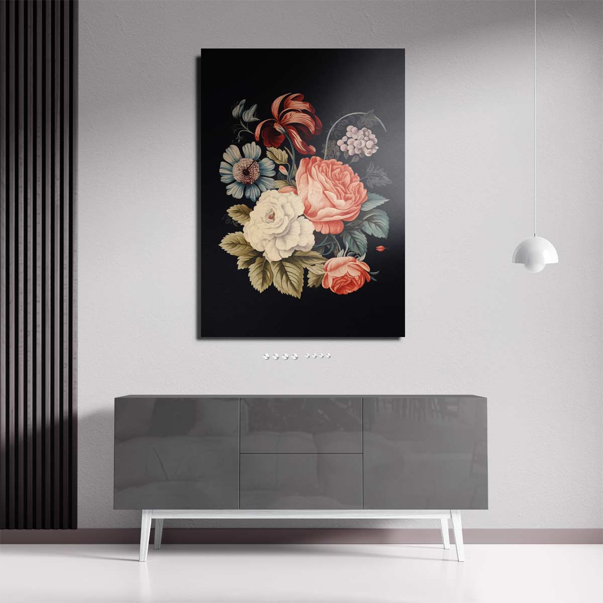 Bloemenpracht op Katoen Kunstwerk-canvas-dibond-plexiglas-wanddecoratie-WallArtistic