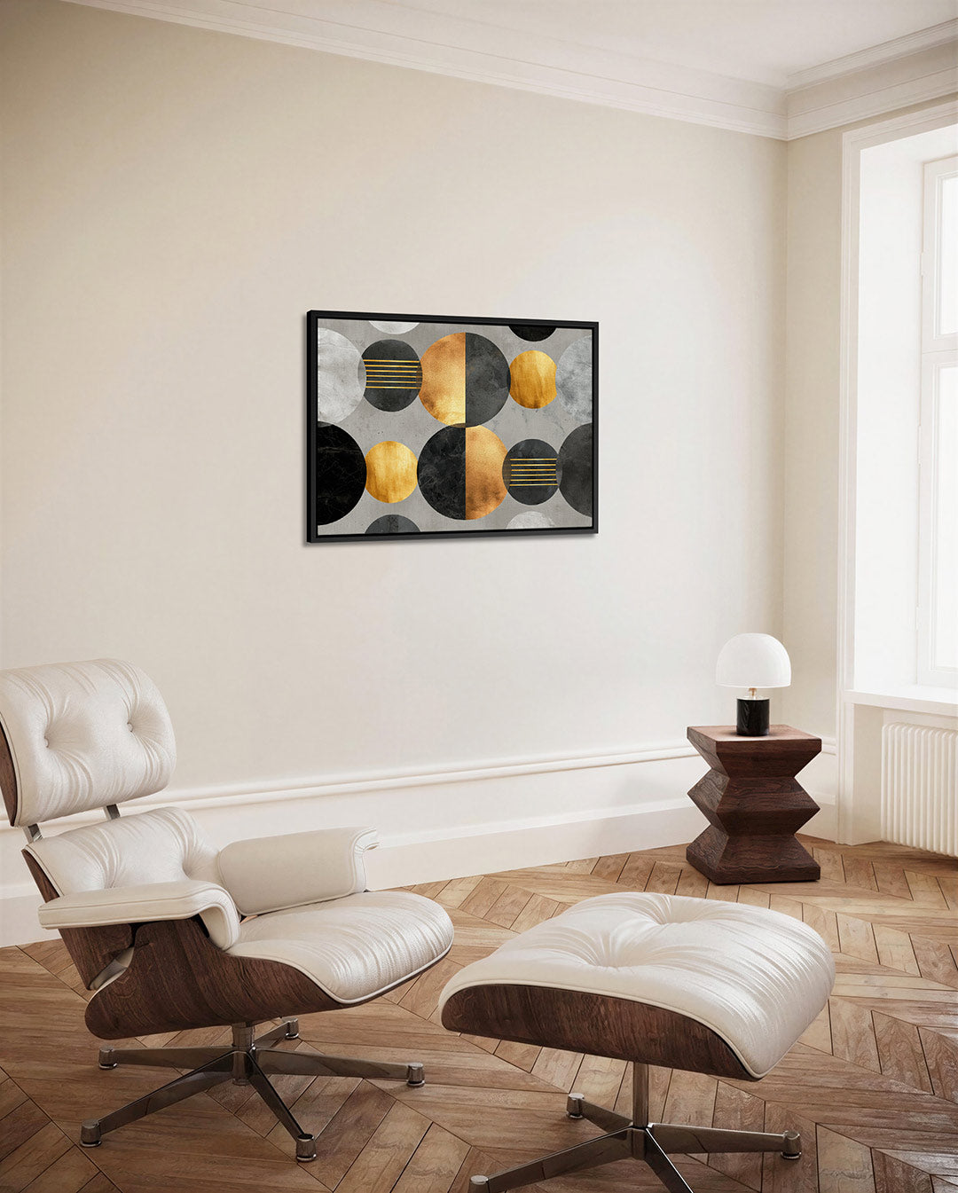 Geometrische cirkelcompositie Kunstwerk