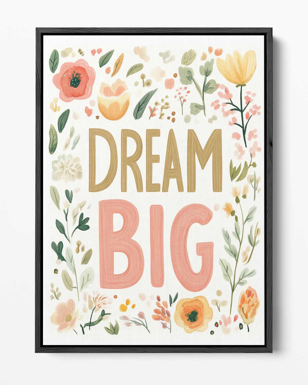 Dream Big Bloemenposter Kunstwerk-canvas-dibond-plexiglas-wanddecoratie-WallArtistic