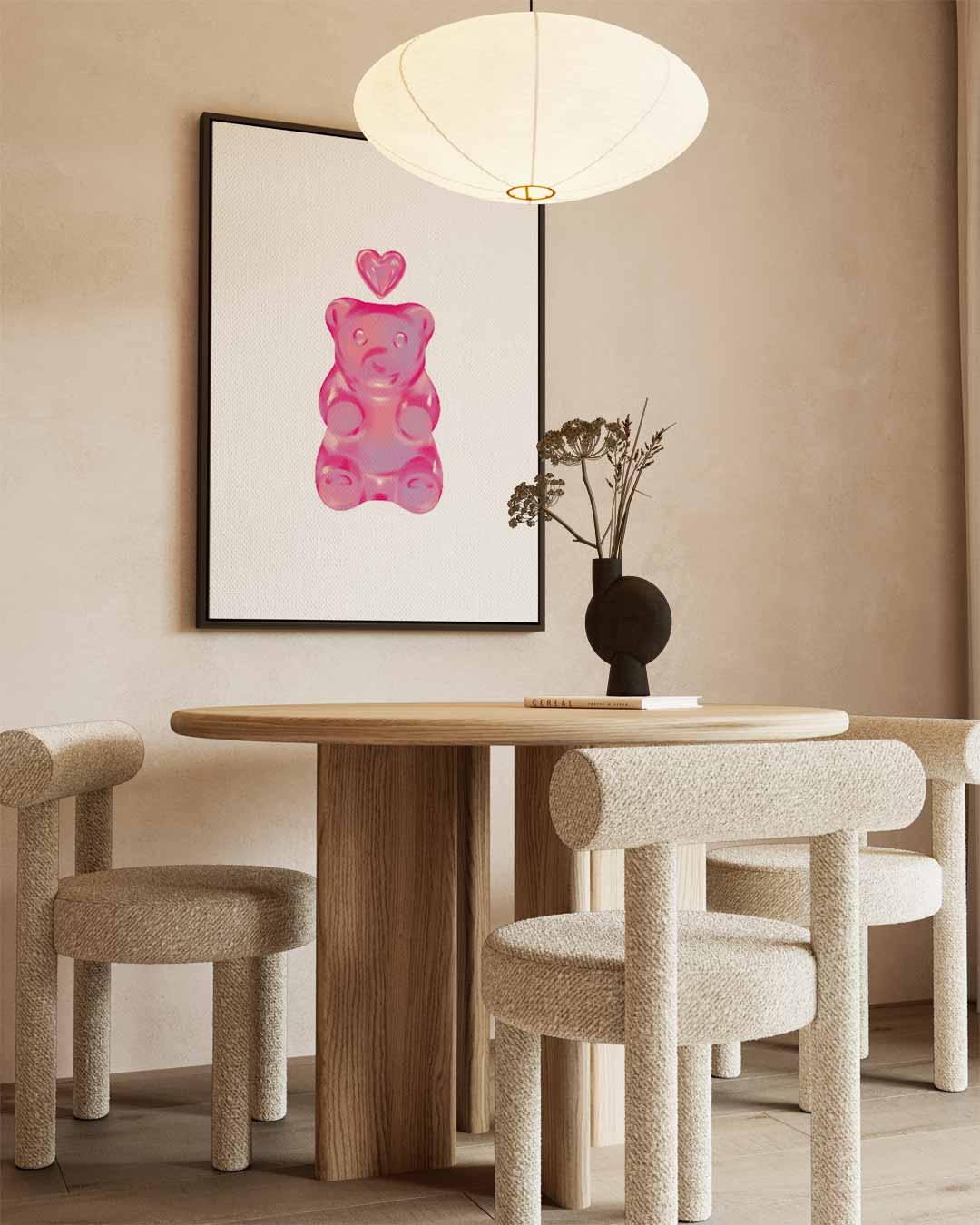 Liefdevolle Gummibeer Kunstwerk-canvas-dibond-plexiglas-wanddecoratie-WallArtistic
