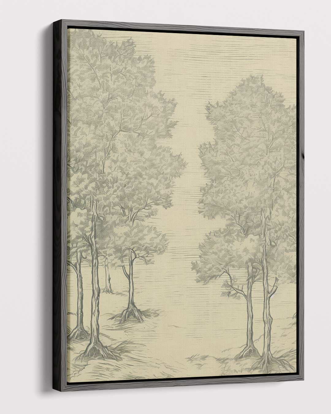 Zachte Bosimpressie Kunstwerk-canvas-dibond-plexiglas-wanddecoratie-WallArtistic