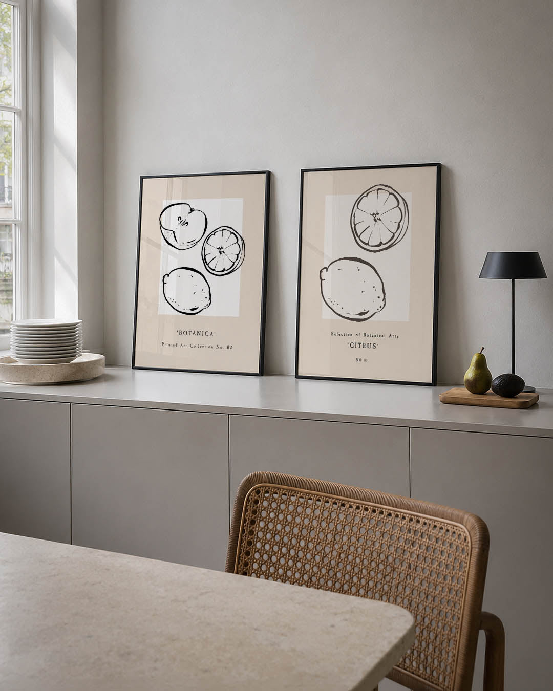 Fruitige lijnen Posterset